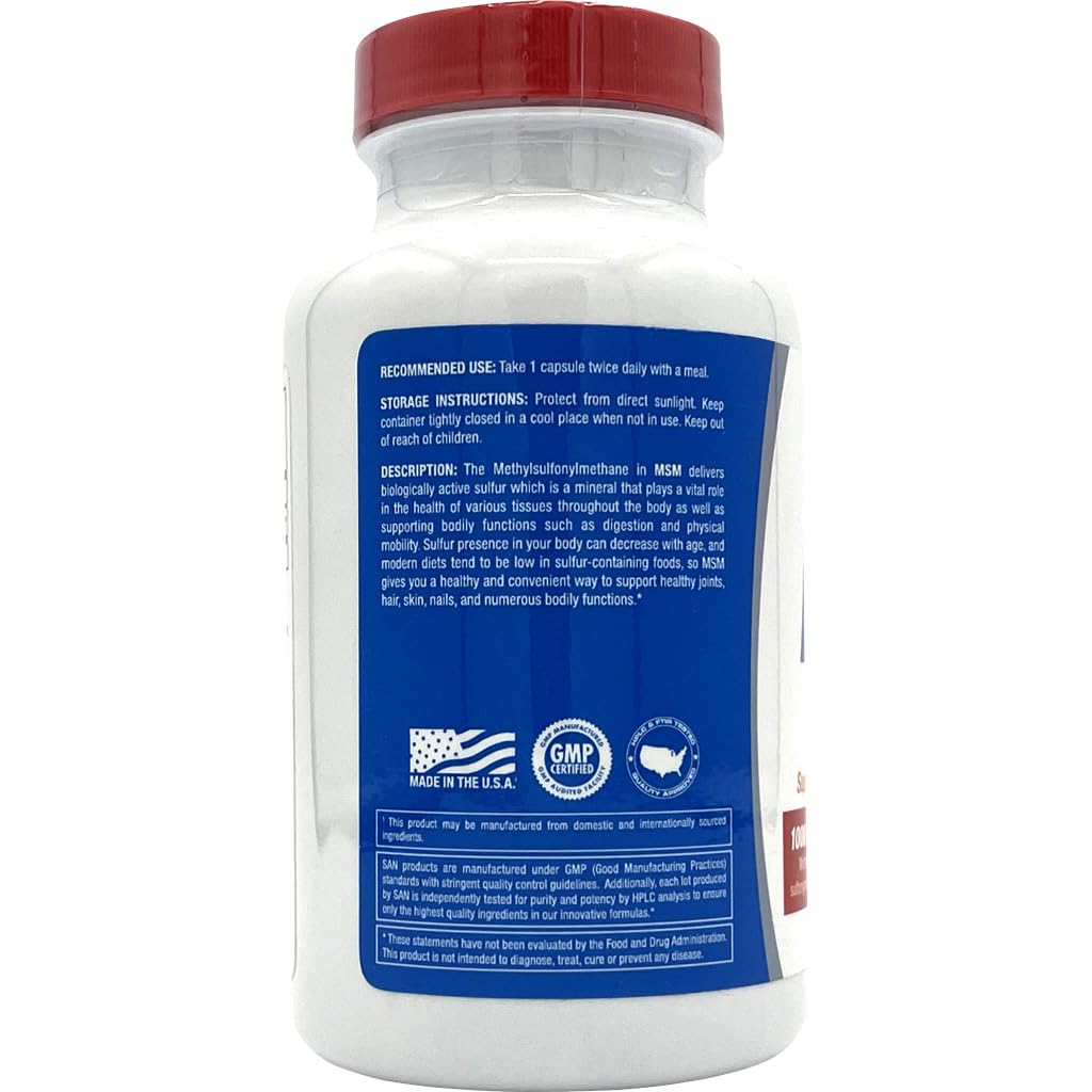 SAN MSM 1000mg Capsule, 1 Count