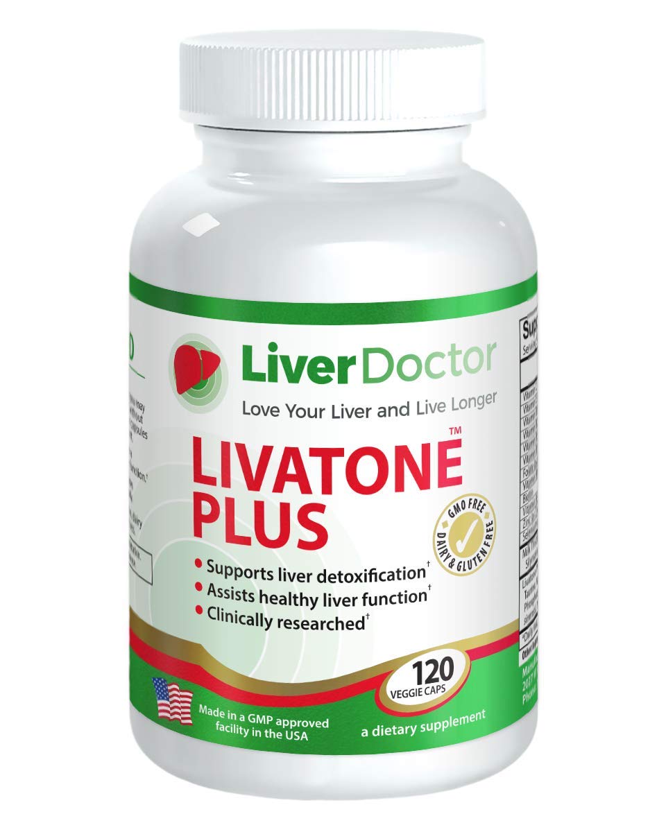 Livatone Plus Liver Detox Caplets, 120 Count