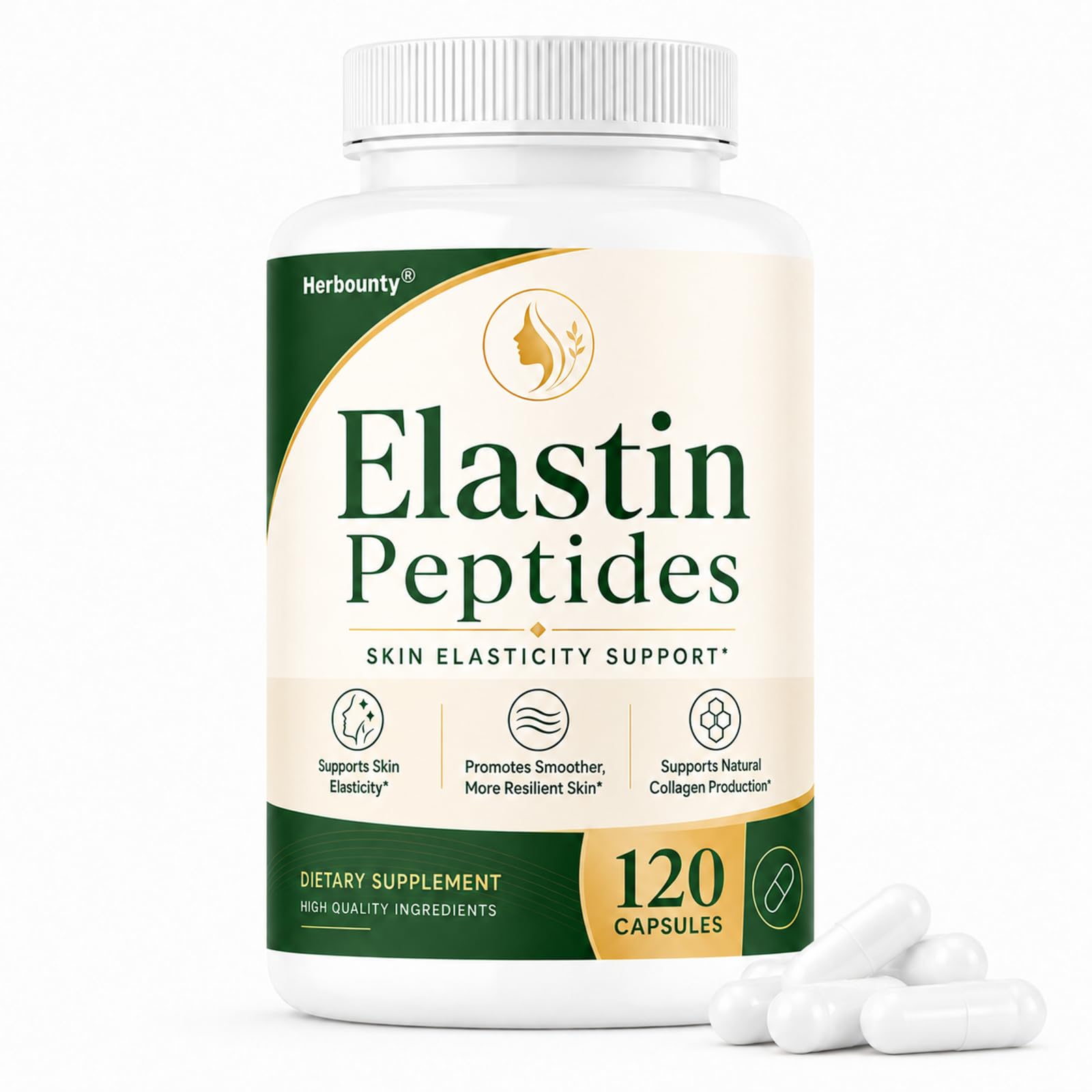 Herbounty Elastin Peptides Skin Tightening Formula Capsules, 120