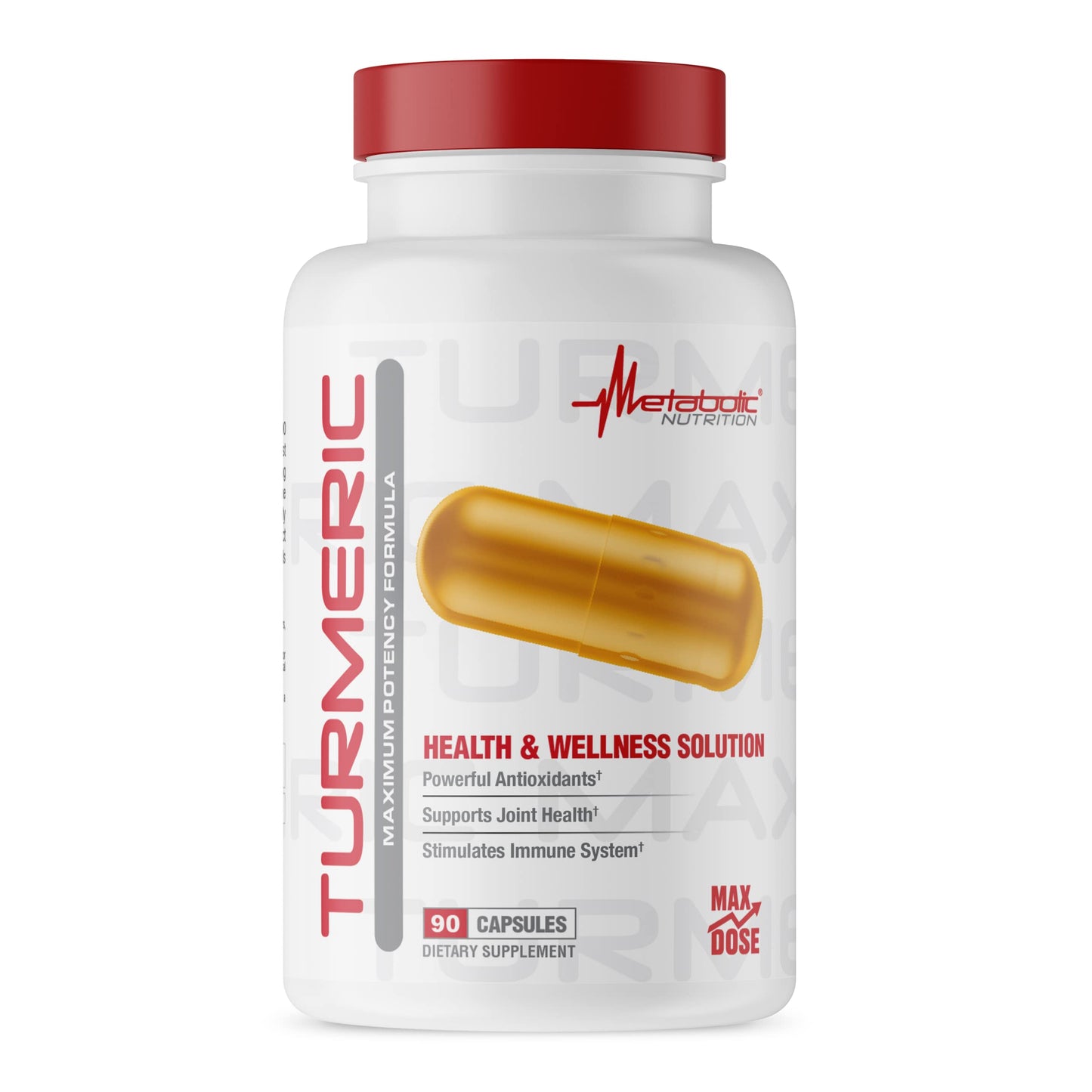 Metabolic Nutrition Turmeric Curcumin with Black Pepper Extract 90 Capsules