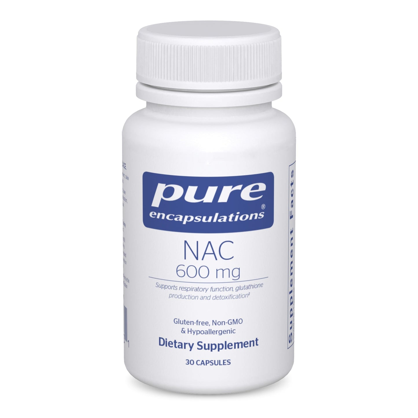 Pure Encapsulations NAC 600 mg N-Acetyl Cysteine Capsules, 30 Count