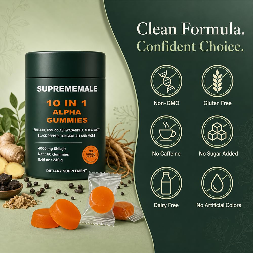TOGOLIUN Supreme Male Alpha Gummies, 60 Gummies