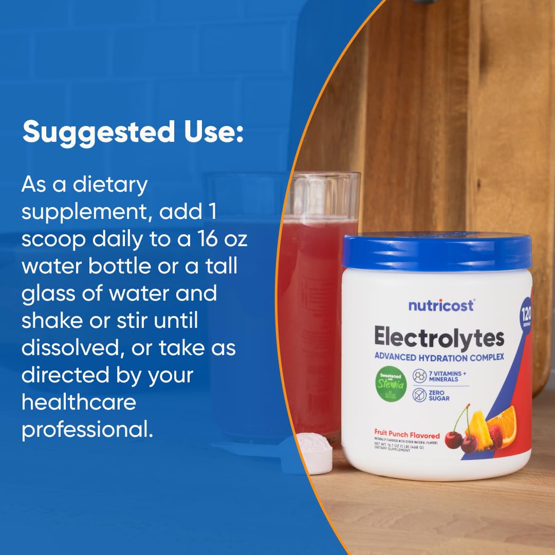 Nutricost Electrolyte Complex Powder, 16.7 oz