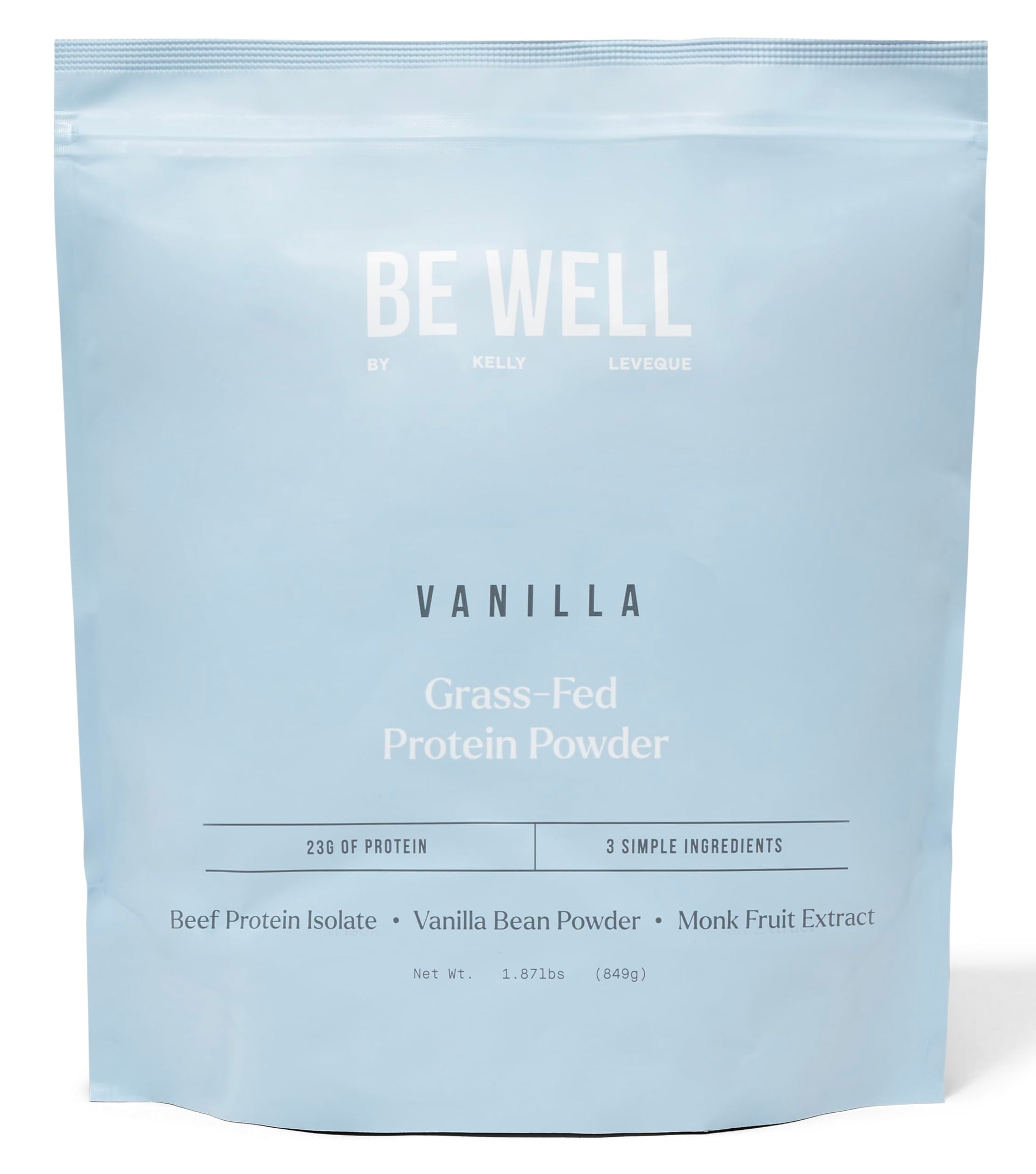 Be Well by Kelly LeVeque Vanilla Grass-Fed Beef Protein Powder, 1.87 lb
