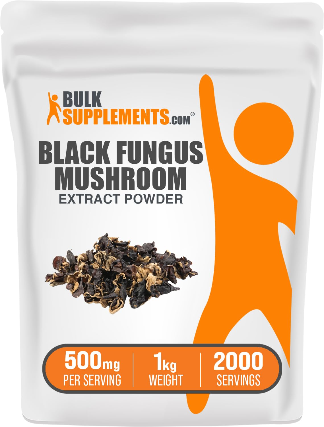 BulkSupplements Black Fungus Mushroom Extract Powder, 35.3 Ounce