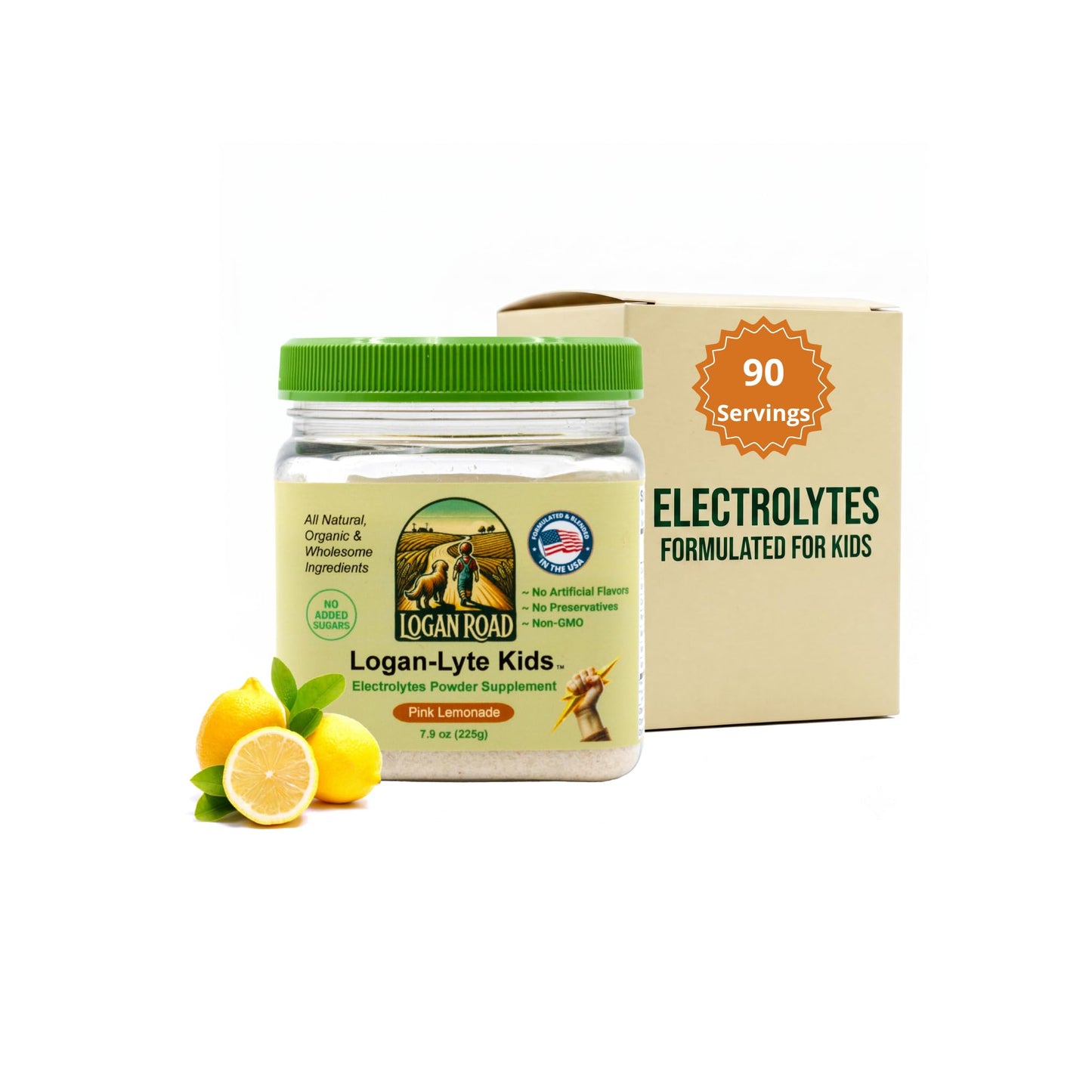 Logan Road Logan-Lyte Kids Electrolytes Powder 7.9 oz