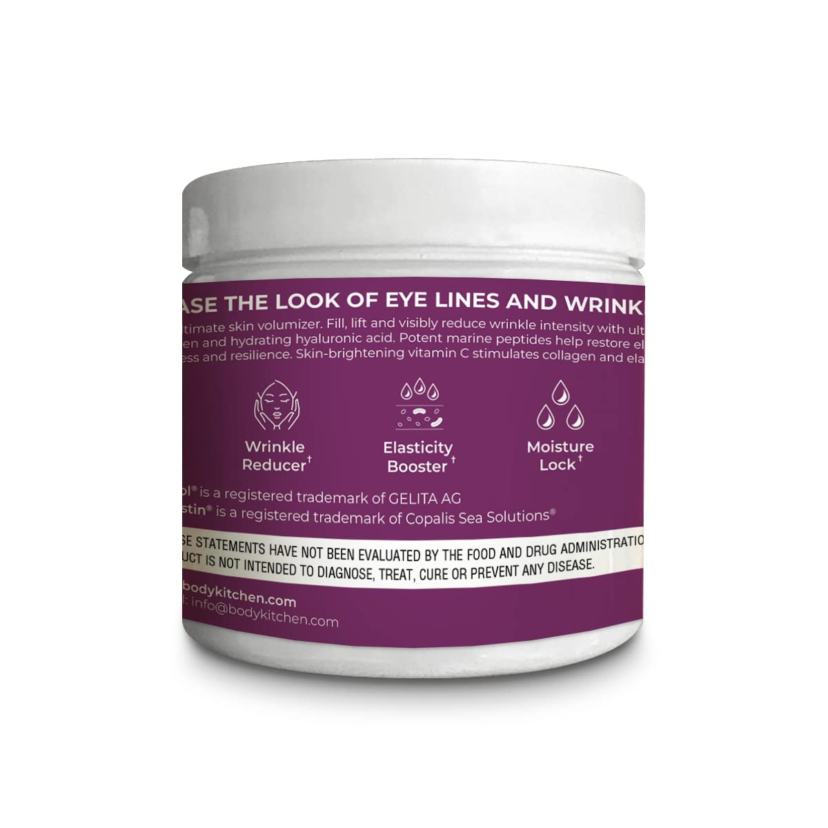 Body Kitchen Collagen & Elastin Peptides Skin Tightening Formula Powder 3.17 Ounce