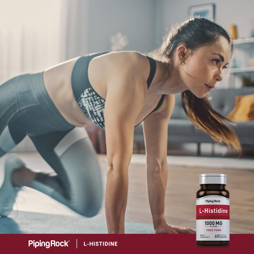 Piping Rock L-Histidine 1000 mg Capsules, 60 Count