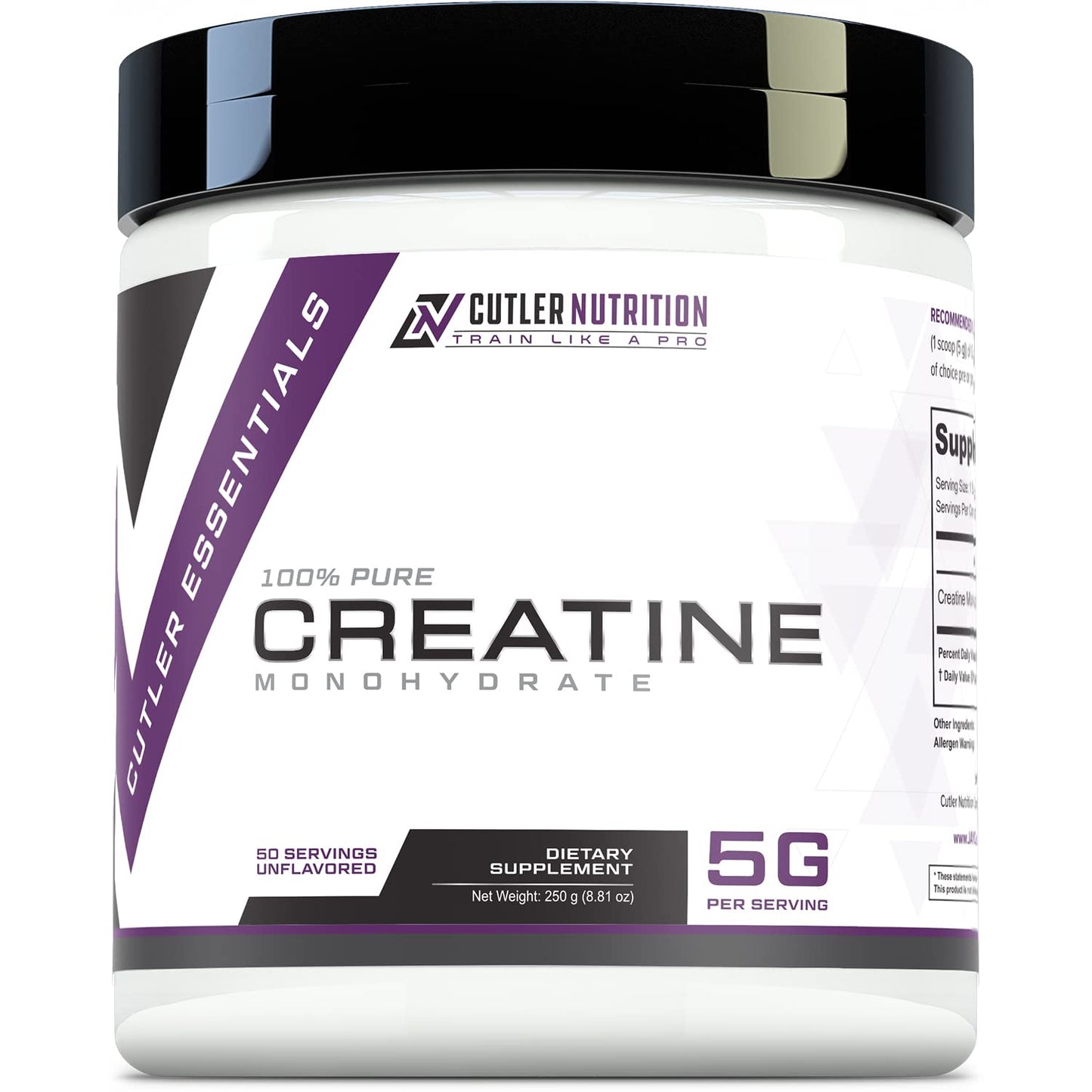 Cutler Nutrition Pure Creatine Monohydrate Powder 50 Servings