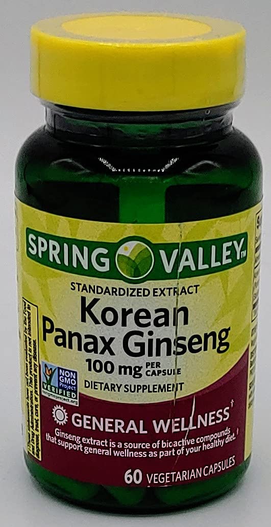 SpringValley Korean Panax Ginseng 60 Capsules