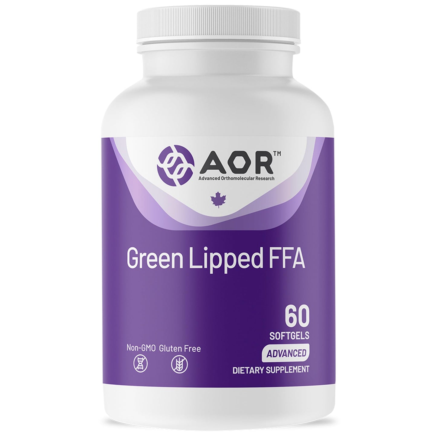 AOR Green Lipped FFA Mussel Omega-3 Softgels 60 Count