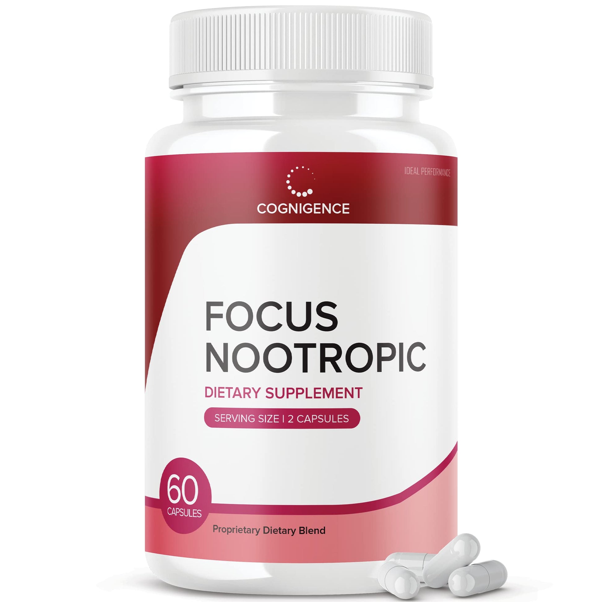 IDEAL PERFORMANCE Cognigence Focus Nootropic Memory Booster Supplement 60 Capsules