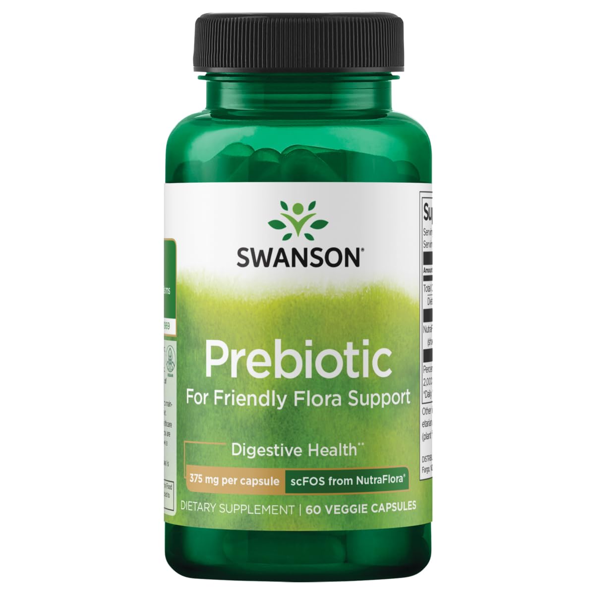 Swanson Nutraflora 375 Milligrams Capsules 60