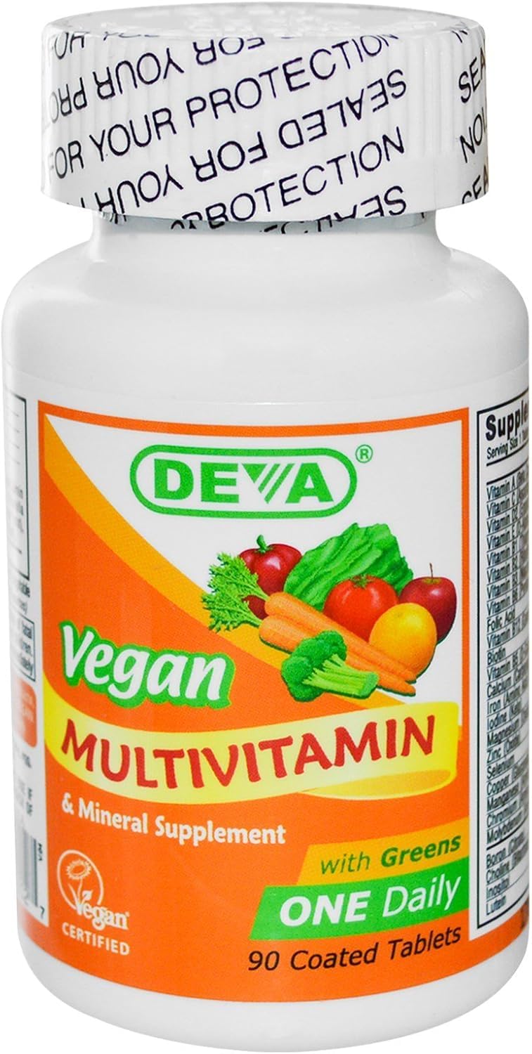 DEVA Vegan Multivitamin & Mineral Supplement Tablets, 90