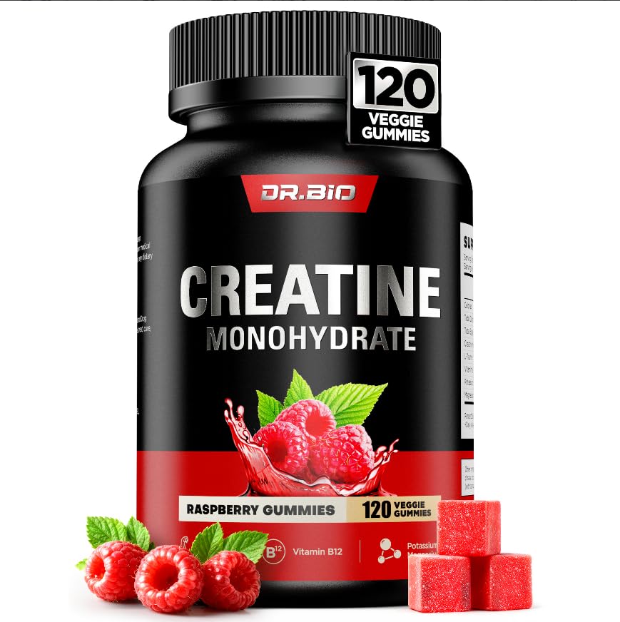 DR.BIO Instant Boost Creatine Monohydrate Gummies, 120 Gummies