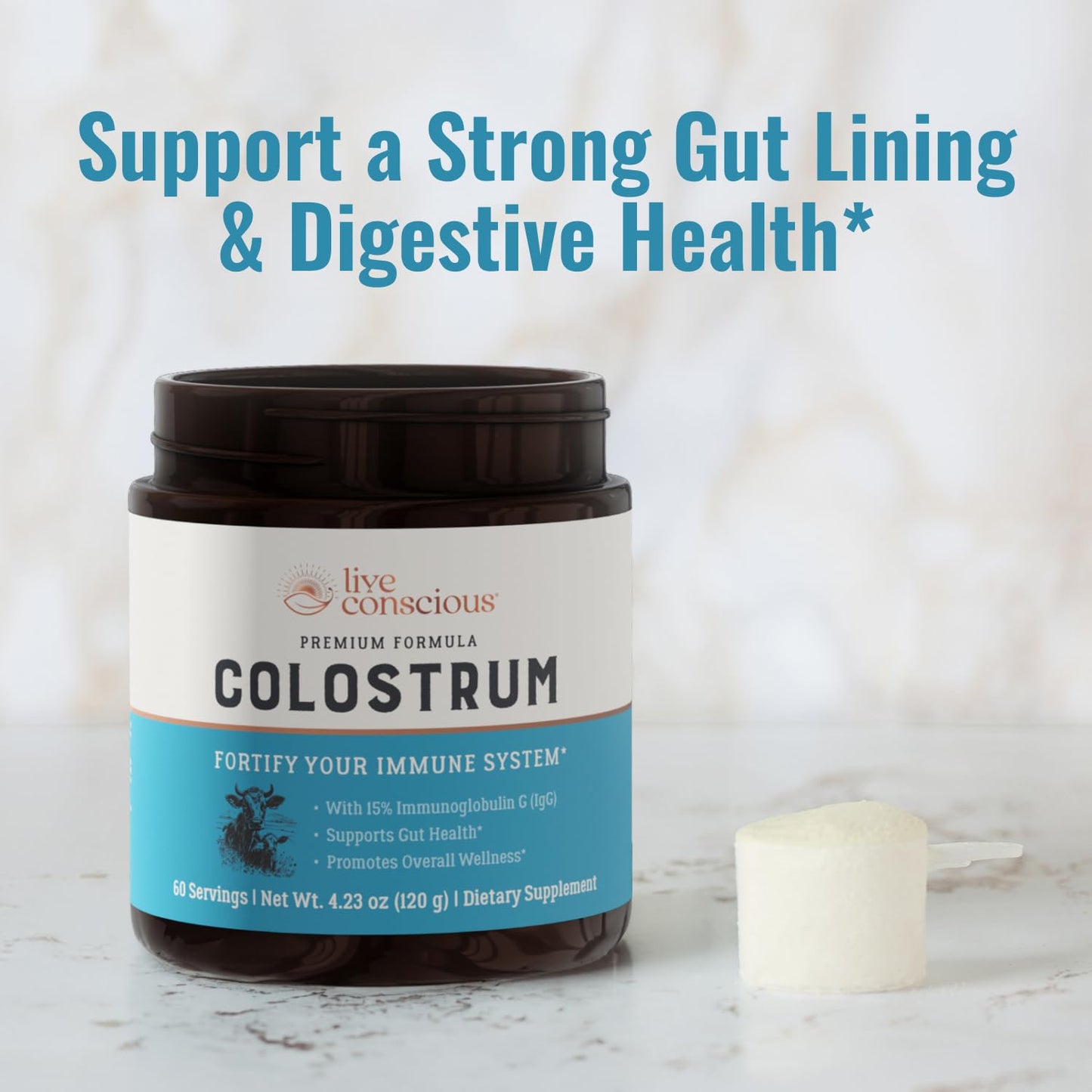 Live Conscious Colostrum Powder 4.32 oz
