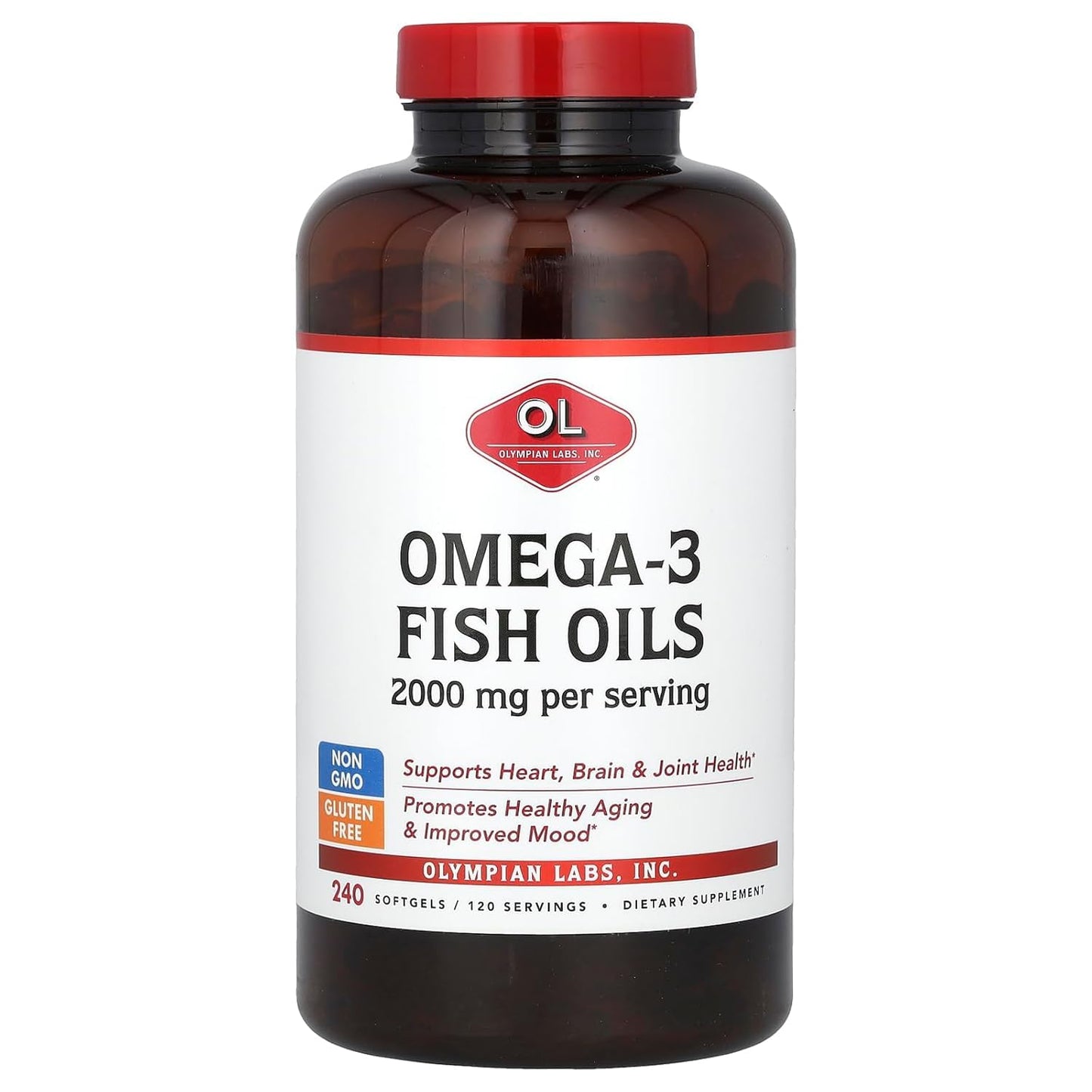 Olympian Labs Omega-3 Fish Oils, 240 Softgels