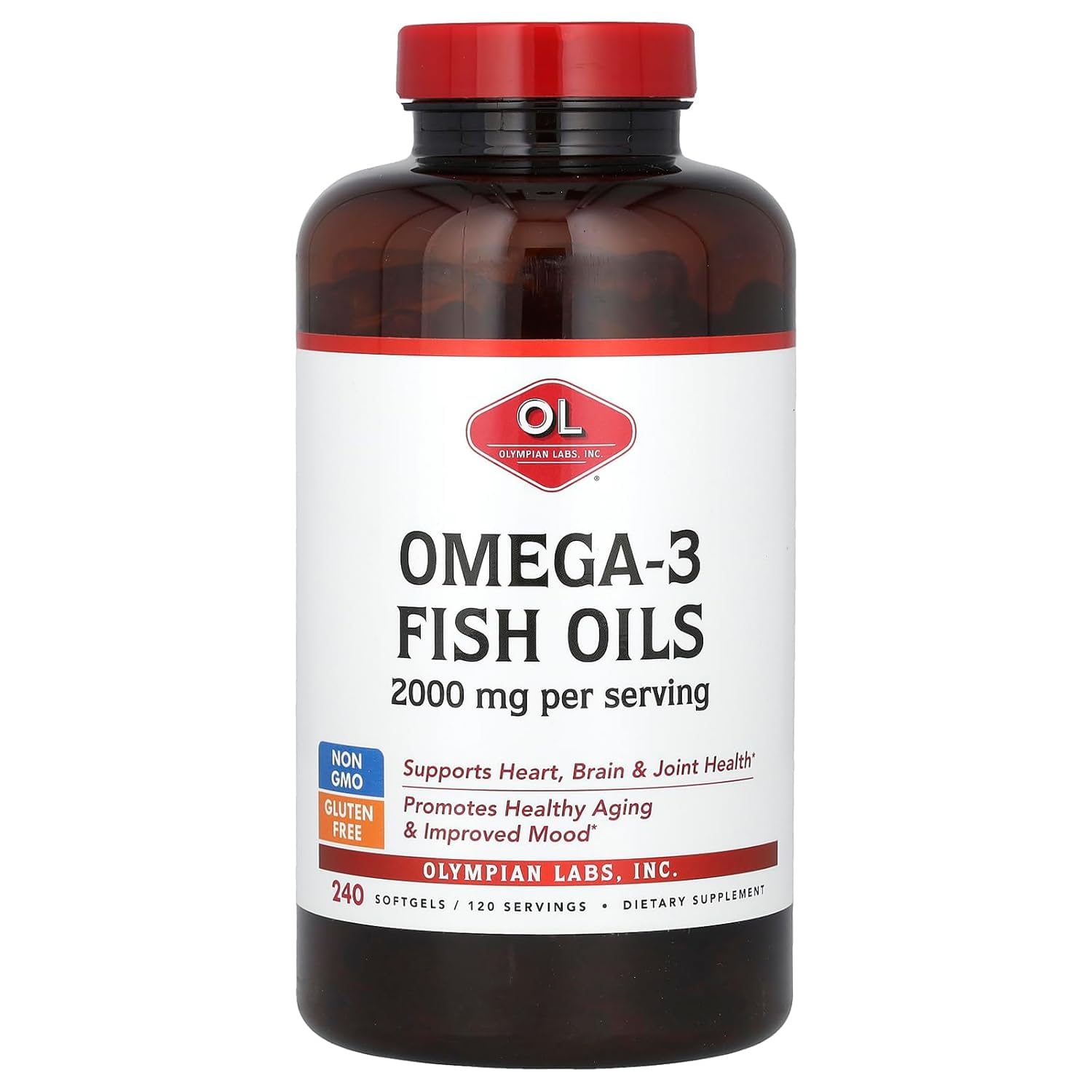 Olympian Labs Omega-3 Fish Oils, 240 Softgels