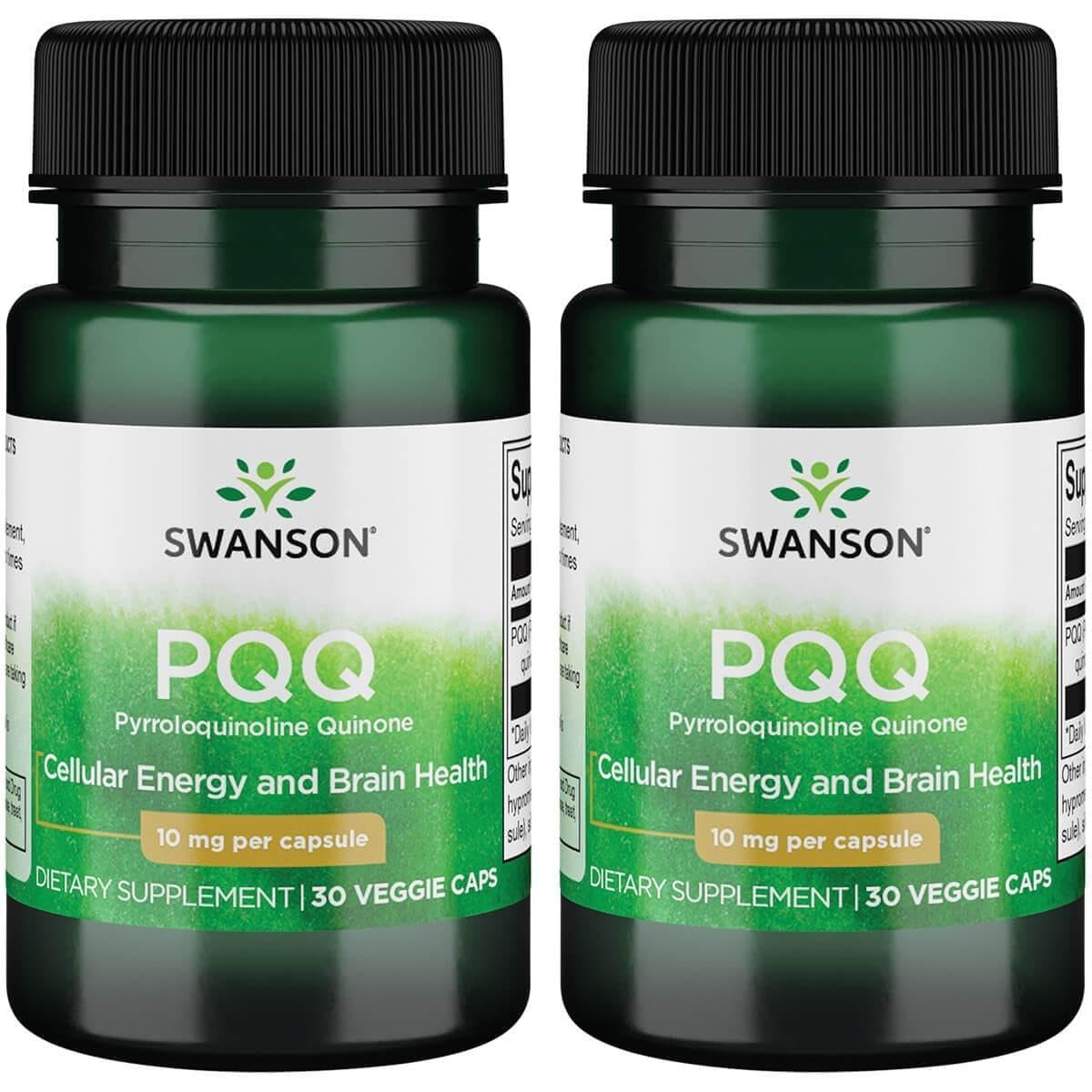 Swanson PQQ Pyrroloquinoline Quinone 10 mg Vegan Capsules, 60 Count