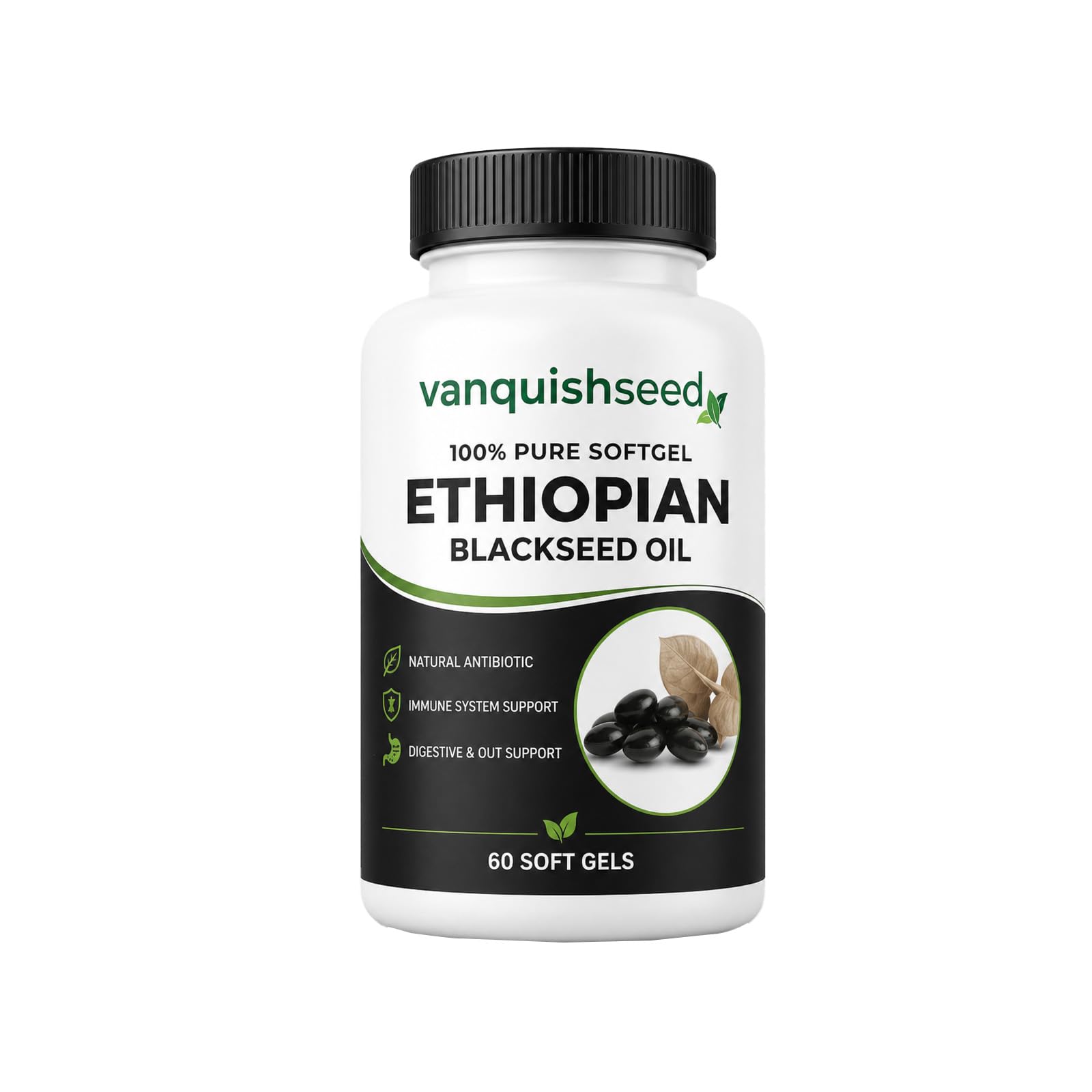 GL PRO Vanquishseed Ethiopian Black Seed Oil Softgel 60 Count