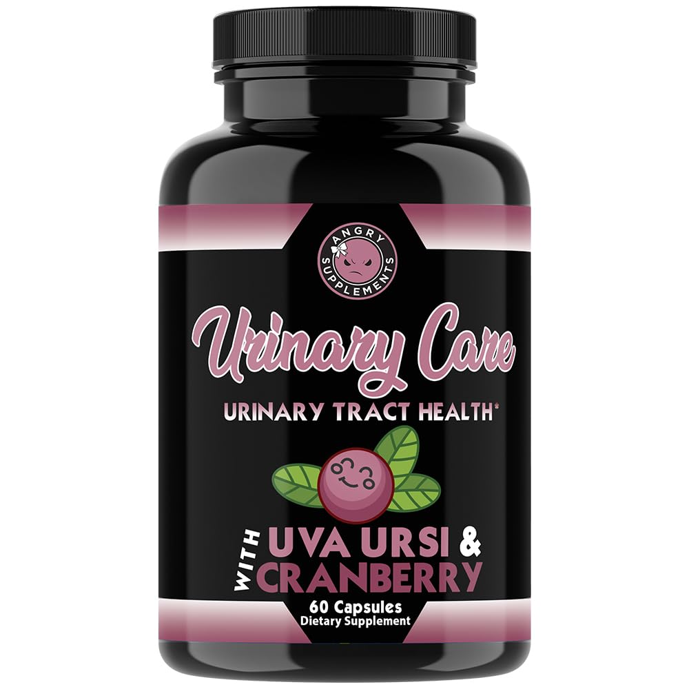 Angry Supplements Urinary Care for Women – UTI & Urinary Tract Health Support – Cranberry, Corn Silk & Uva Ursi – Bladder Cleanse Complex, 60 Capsules