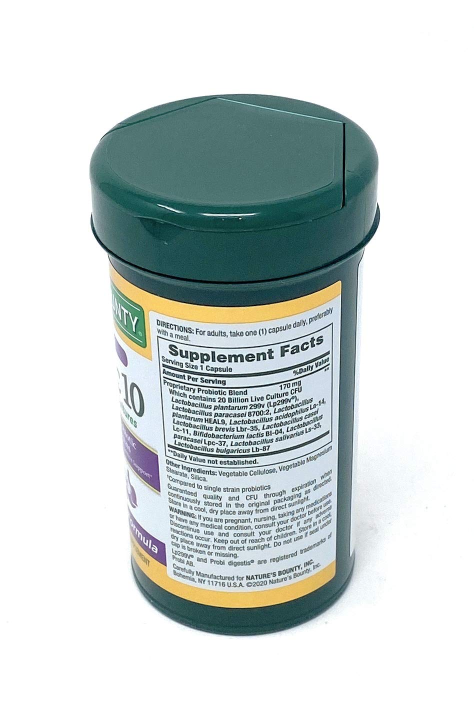 Nature's Bounty Ultra Strength Probiotic 10 Capsules, 70 Count