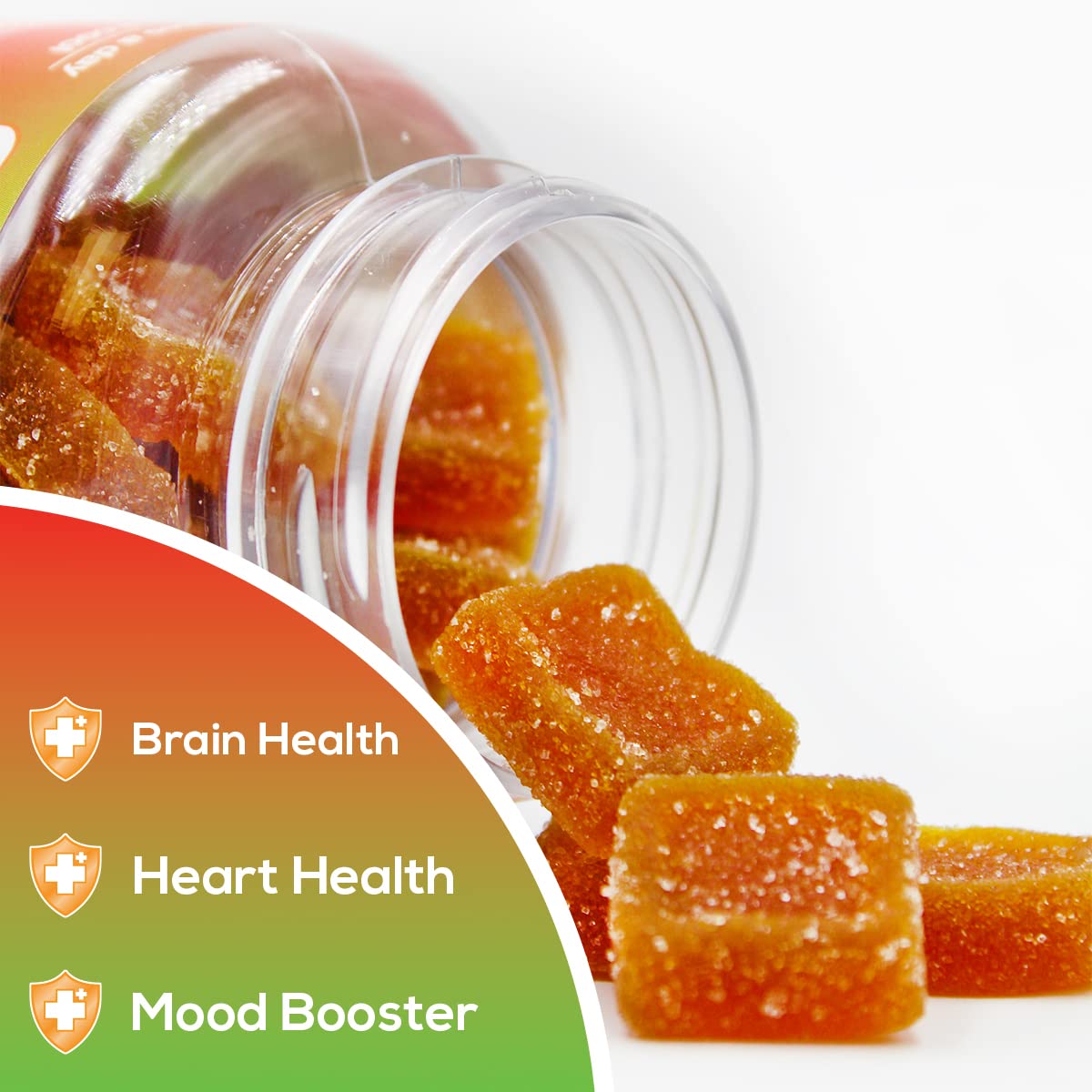 Safer Products Super Immunity Gummies with Vitamin C for Adults, Immune Support Multivitamin Ginger, Zinc, Elderberry, Turmeric, Echinacea, Vegan Plant Based, 120 Count
