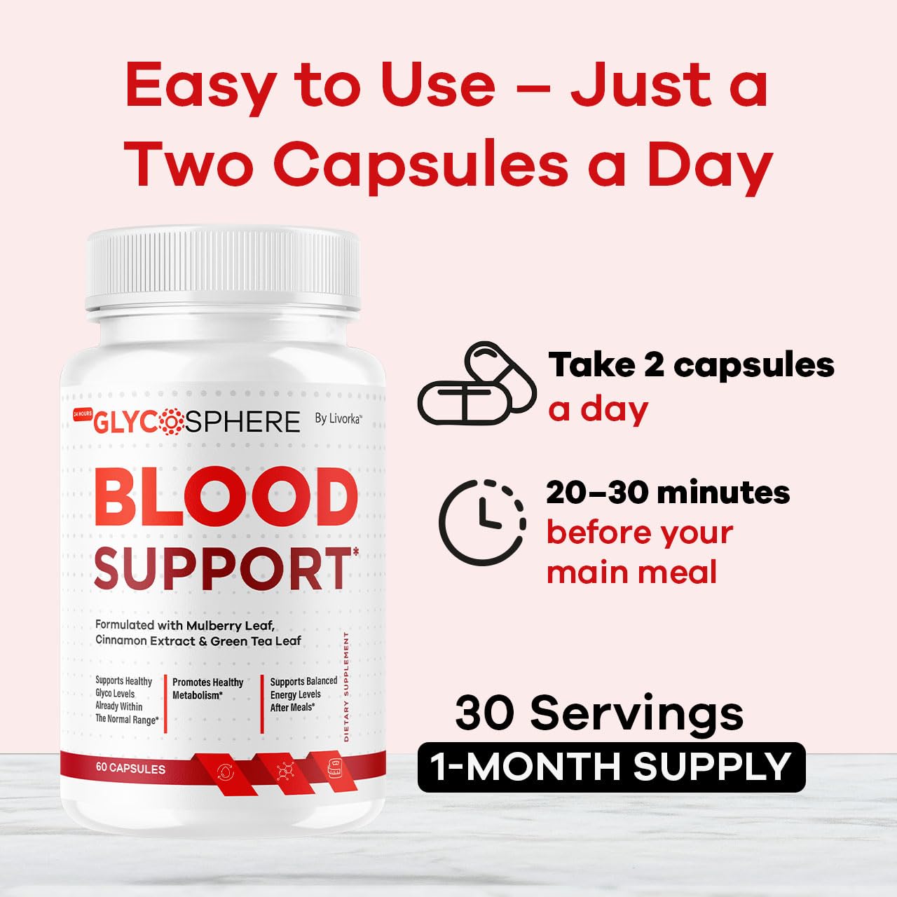 LIVORKA Glyco Sphere Capsules, 180 Capsules