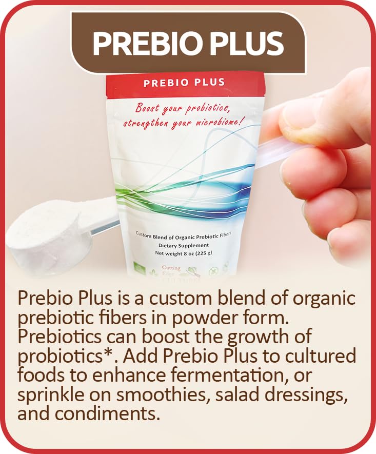 Cutting Edge Cultures Prebio Plus Prebiotic Fiber Powder 8 oz