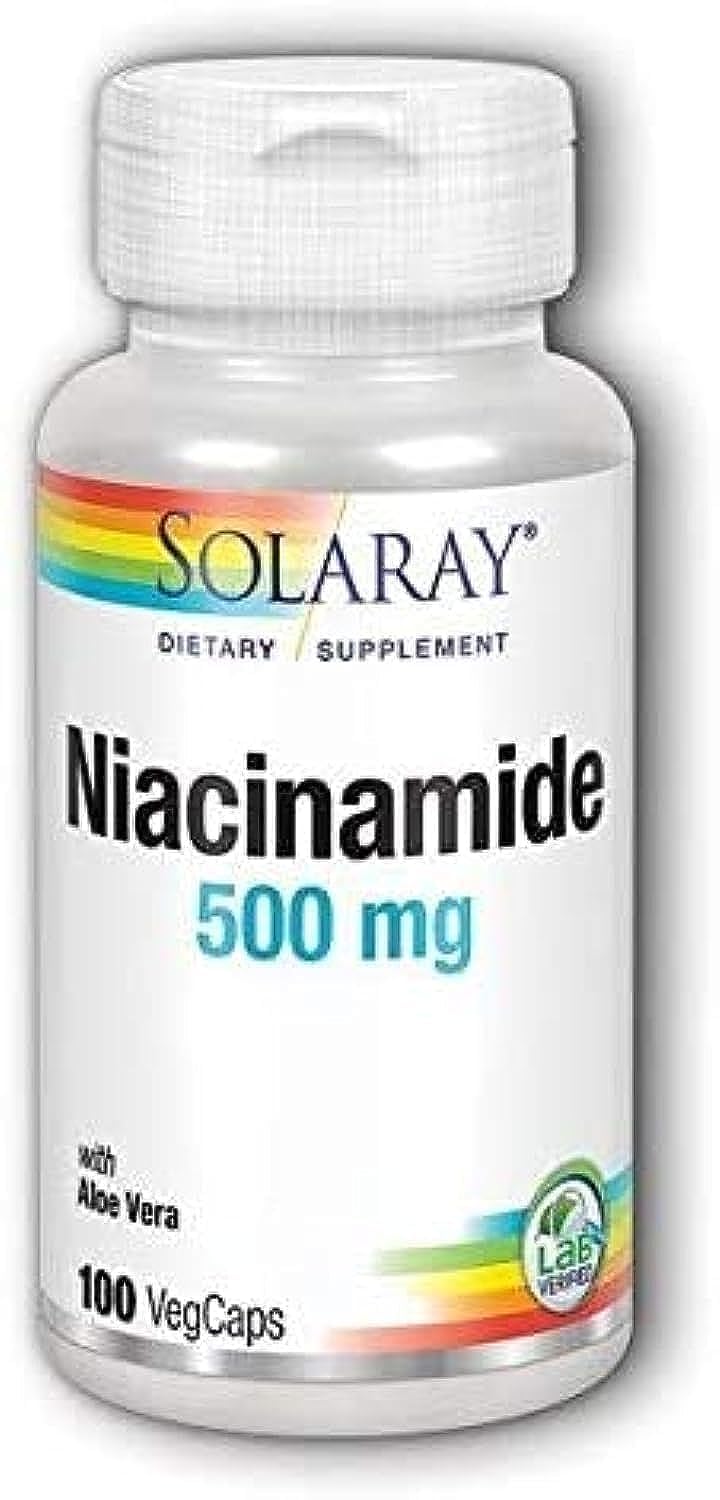 Solaray Niacinamide 500mg Capsules 300 Count