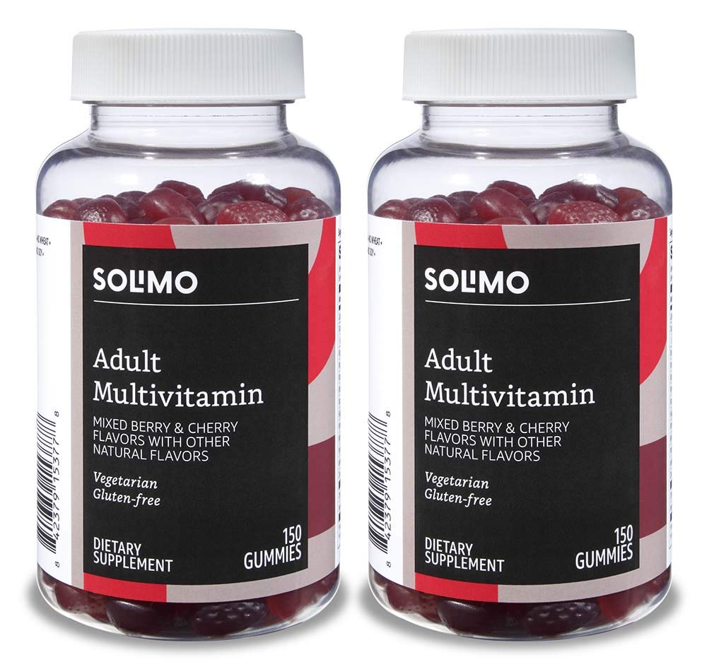 Solimo Adult Multivitamin and Vitamin D3 Gummies 460-Piece Assortment
