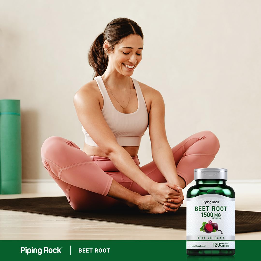 Piping Rock Beet Root Capsules 1500 mg, 120 Count