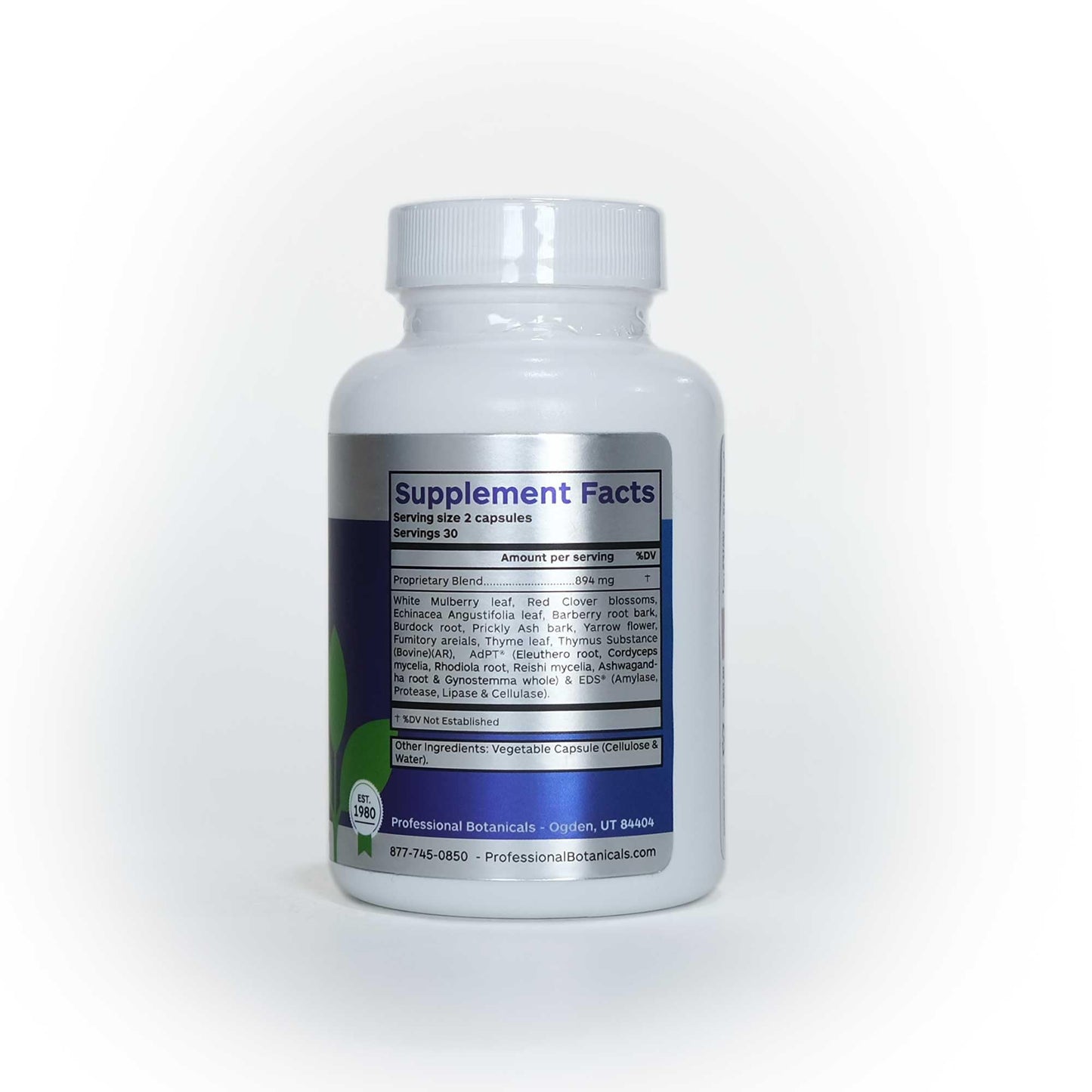 Professional Botanicals Cell Detox Vegan Cell Cleansing & Detoxification Supplement - 60 Veg Capsules