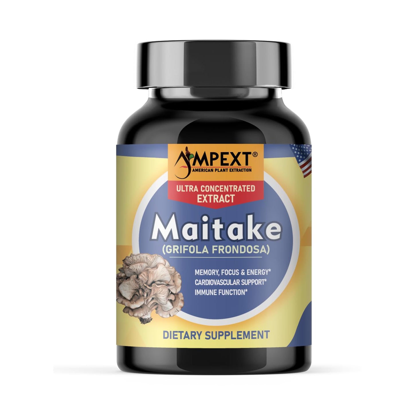 AMPEXT Maitake Mushroom Extract Capsule, 90 Count