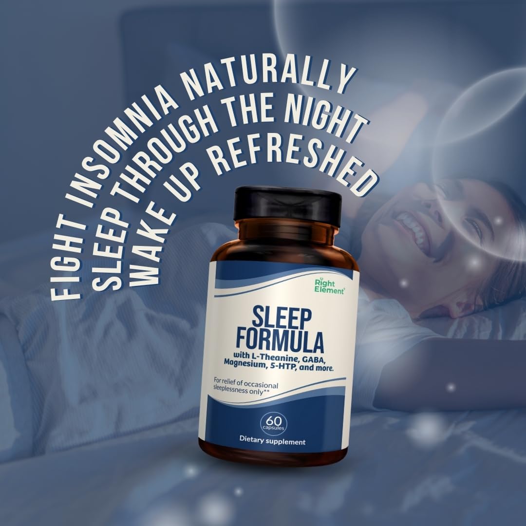 RIGHT ELEMENT Sleep Formula Capsule, 60 Count