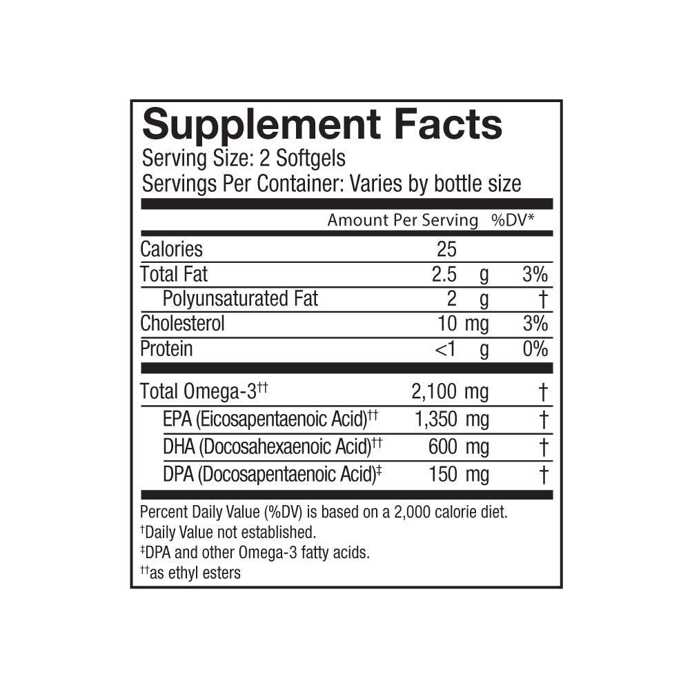 Oceanblue Omega-3 Softgels 120 Count
