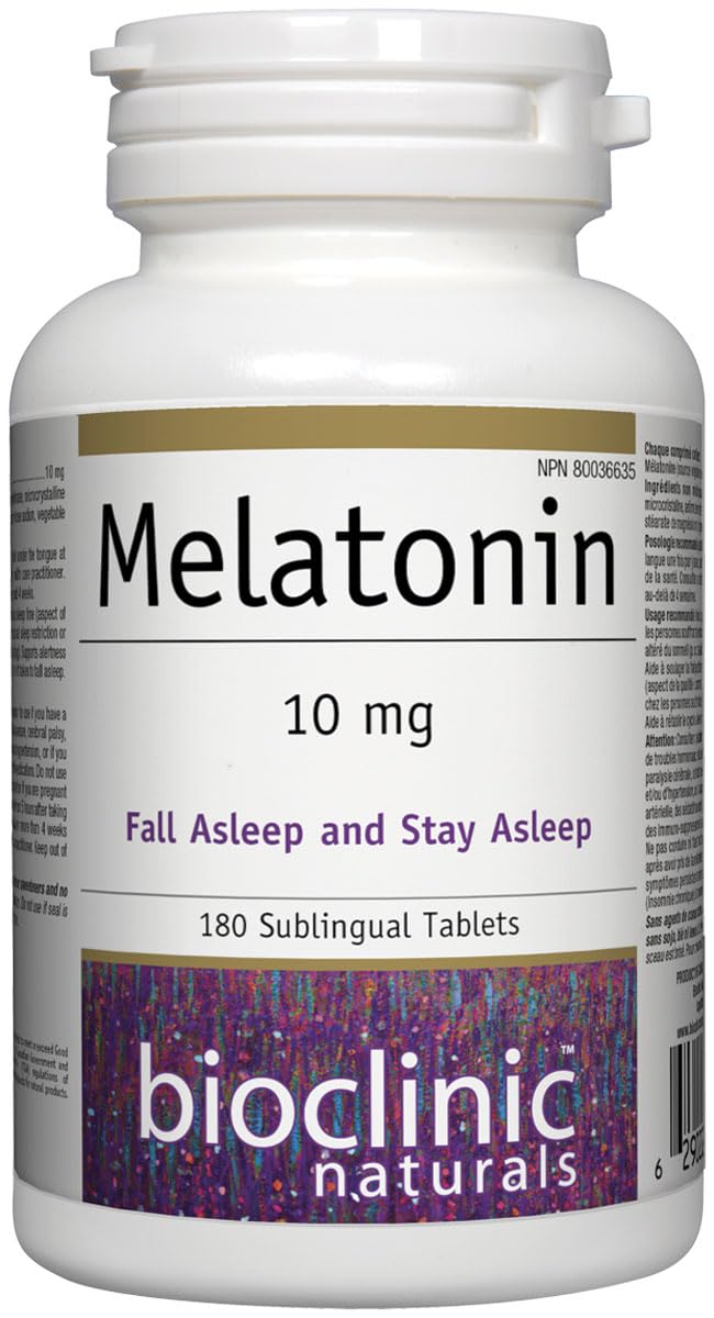 Bioclinic Naturals Melatonin 10 mg, 180 Tablets