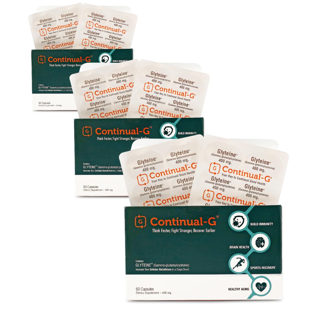 CONTINUAL - G Glyteine 400 mg Capsules, 180 Count