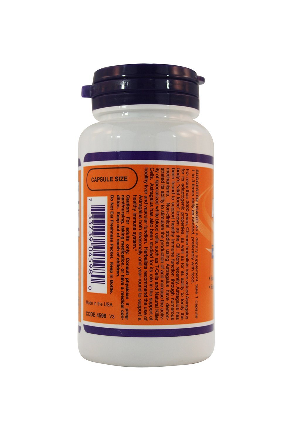 NOW Foods Astragalus Extract Capsule 3-Pack