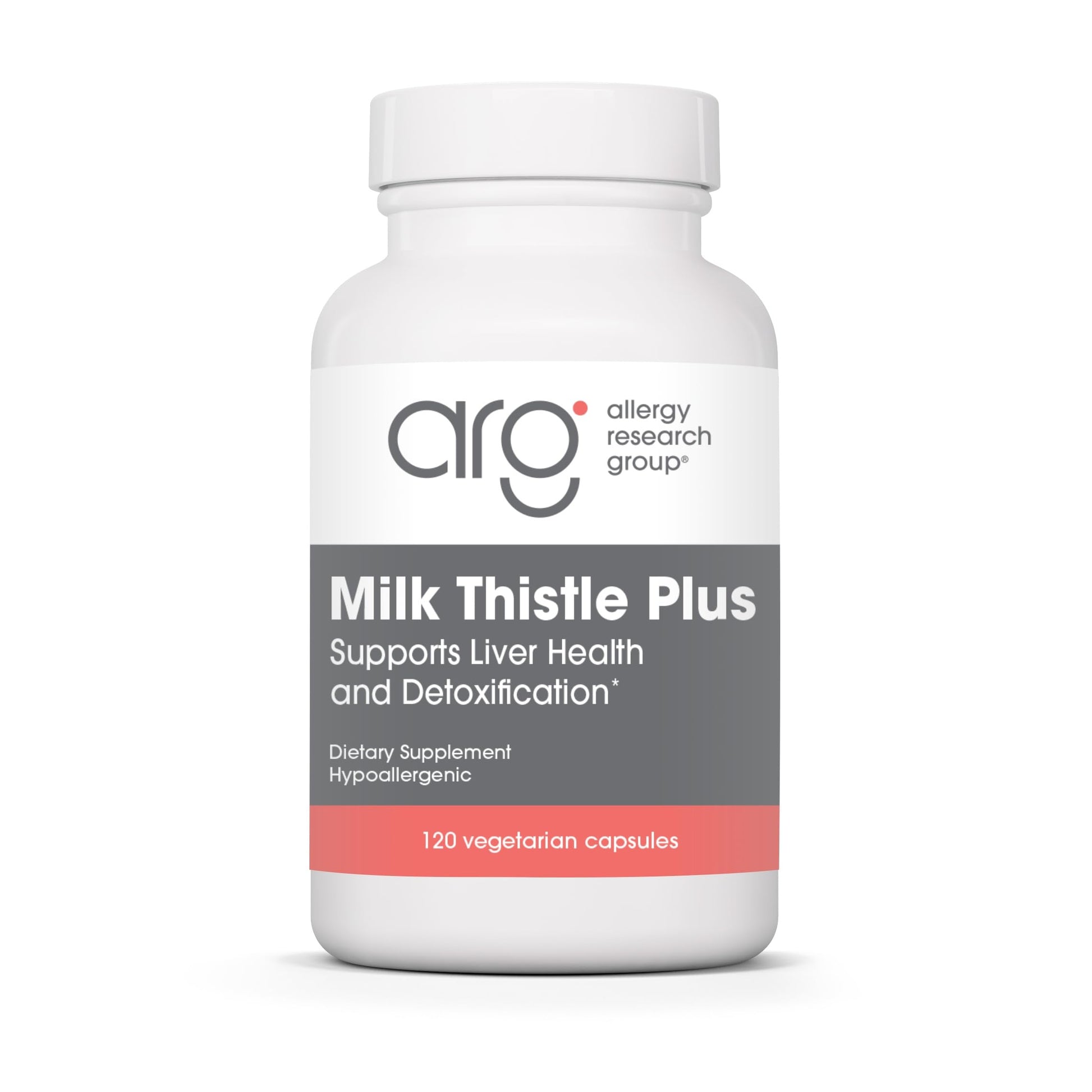 Allergy Research Group Milk Thistle Plus Supplement Capsules 120 Count
