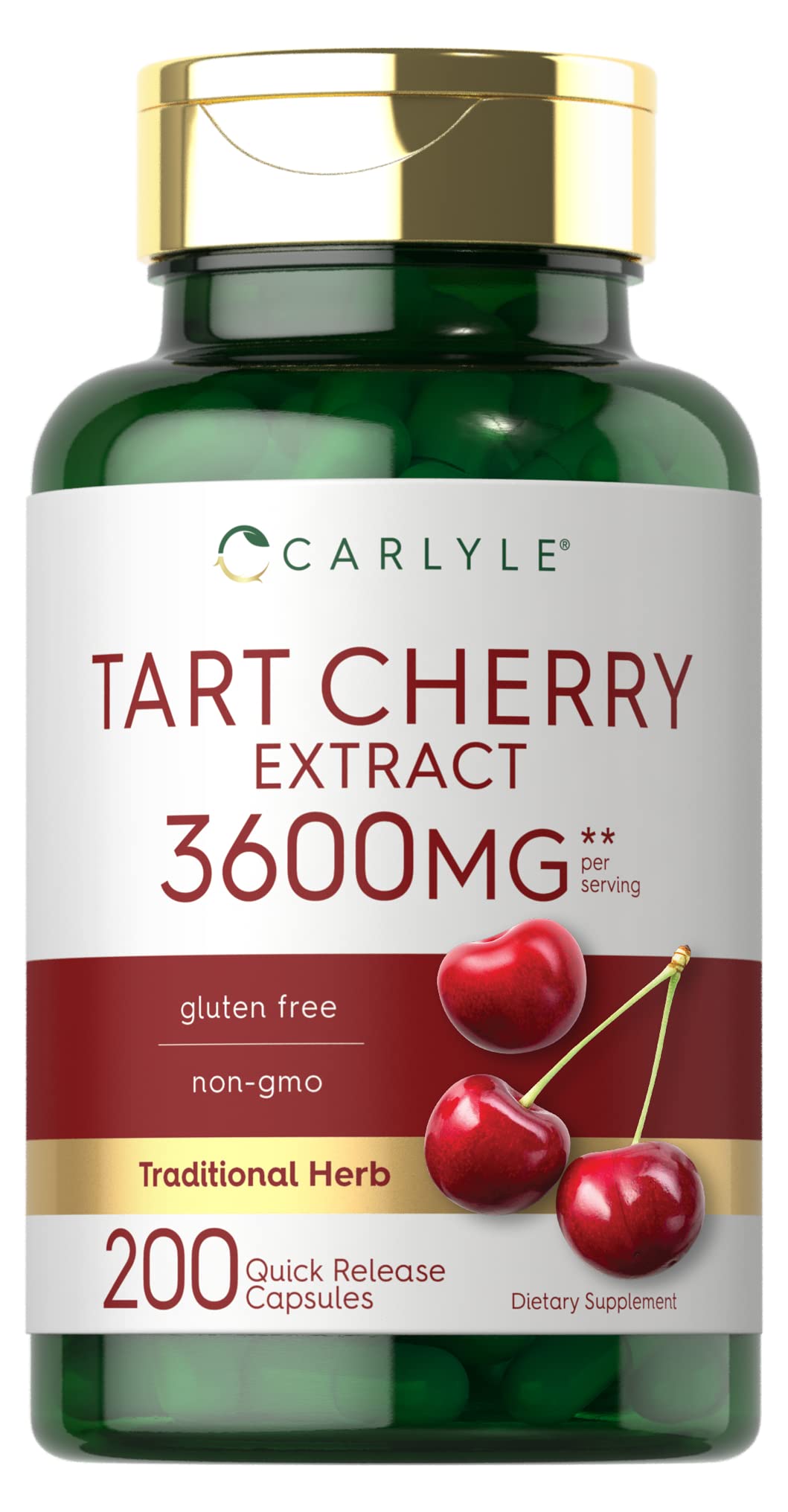 Carlyle Tart Cherry Extract Capsules 200 Count