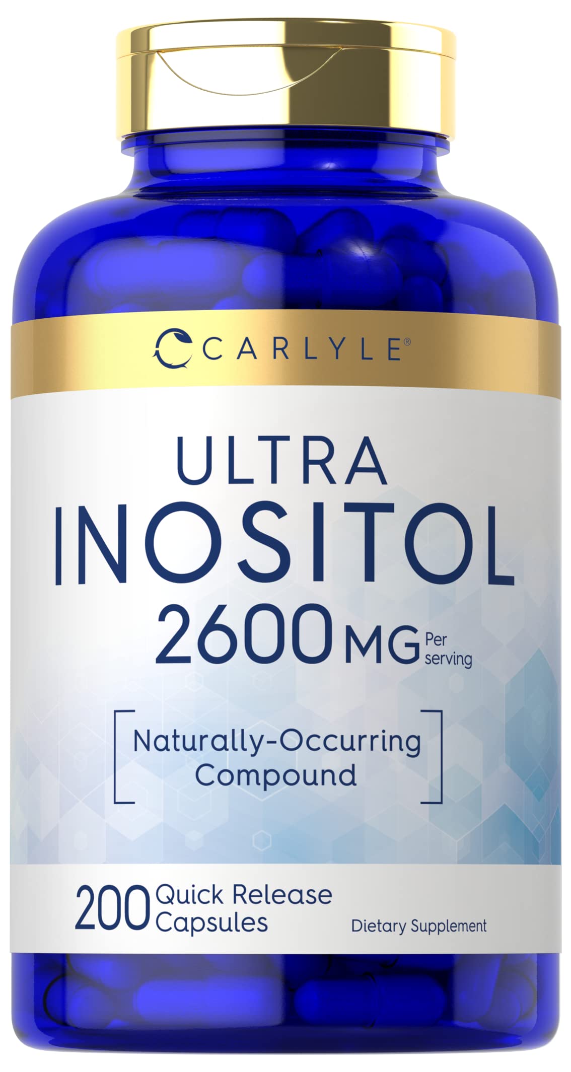 Carlyle Inositol Supplement Capsules 200 Count