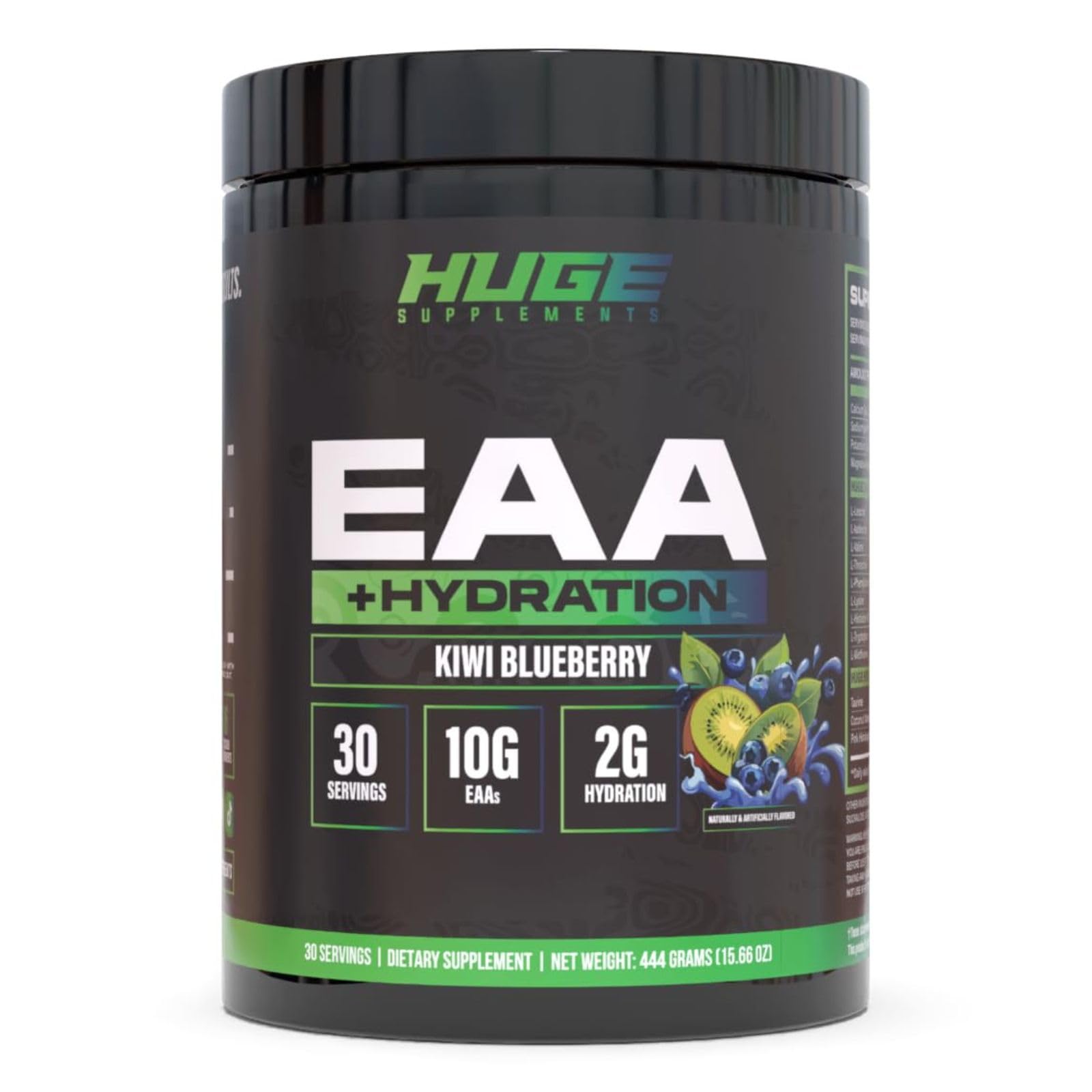 Huge Supplements EAA + Hydration Essential Amino Acids Powder, 15.6 oz
