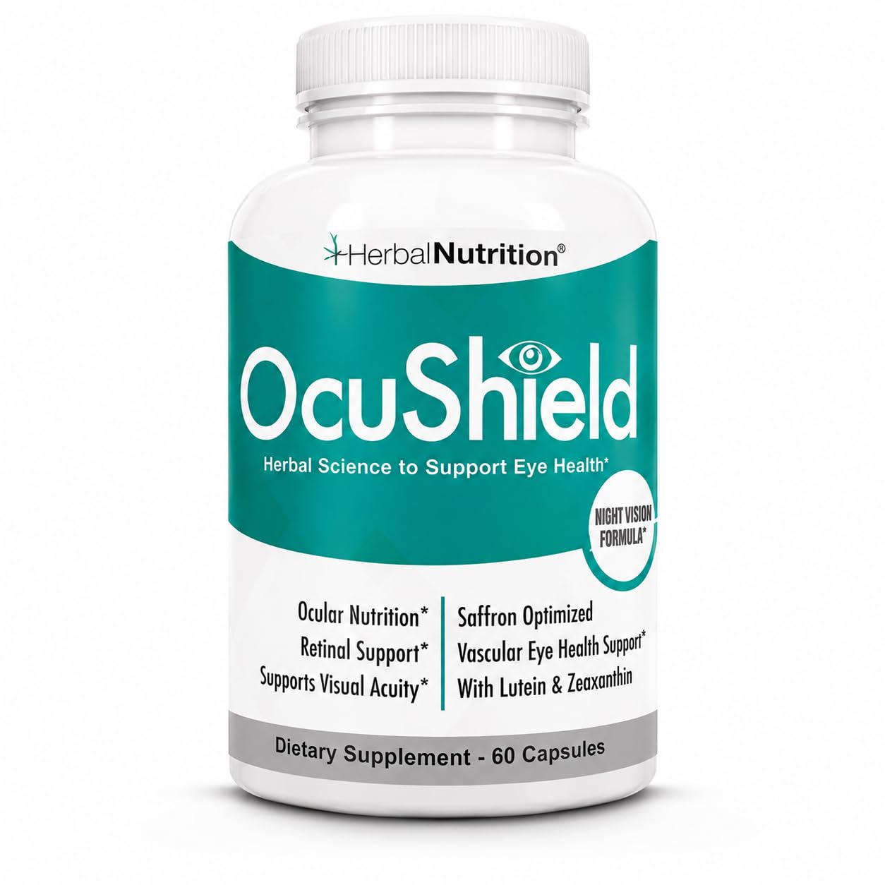 Herbal Nutrition OcuShield Eye Health Support Supplement, 90 Capsules