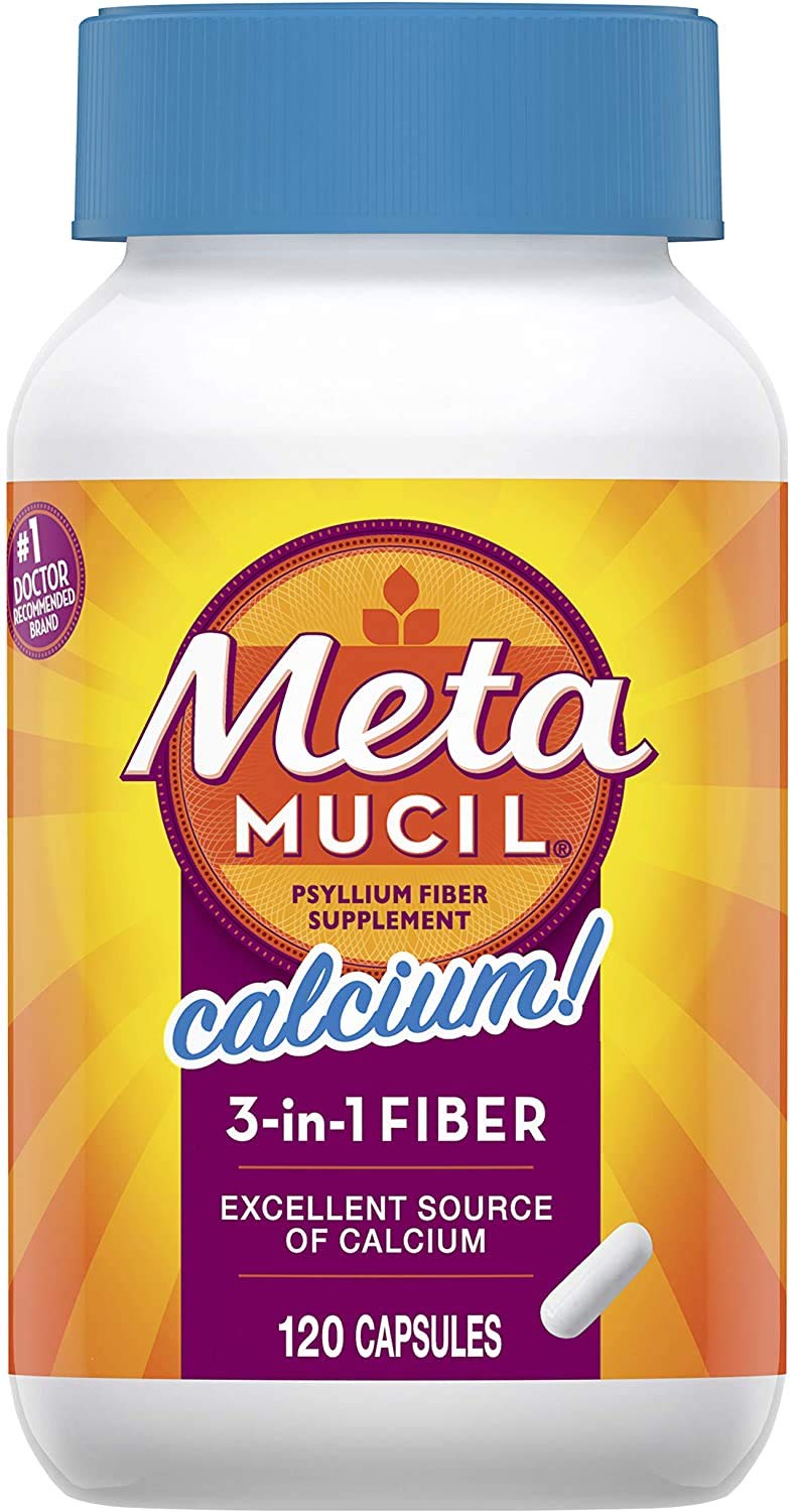 Metamucil Psyllium Husk Fiber Capsule, 120 Count