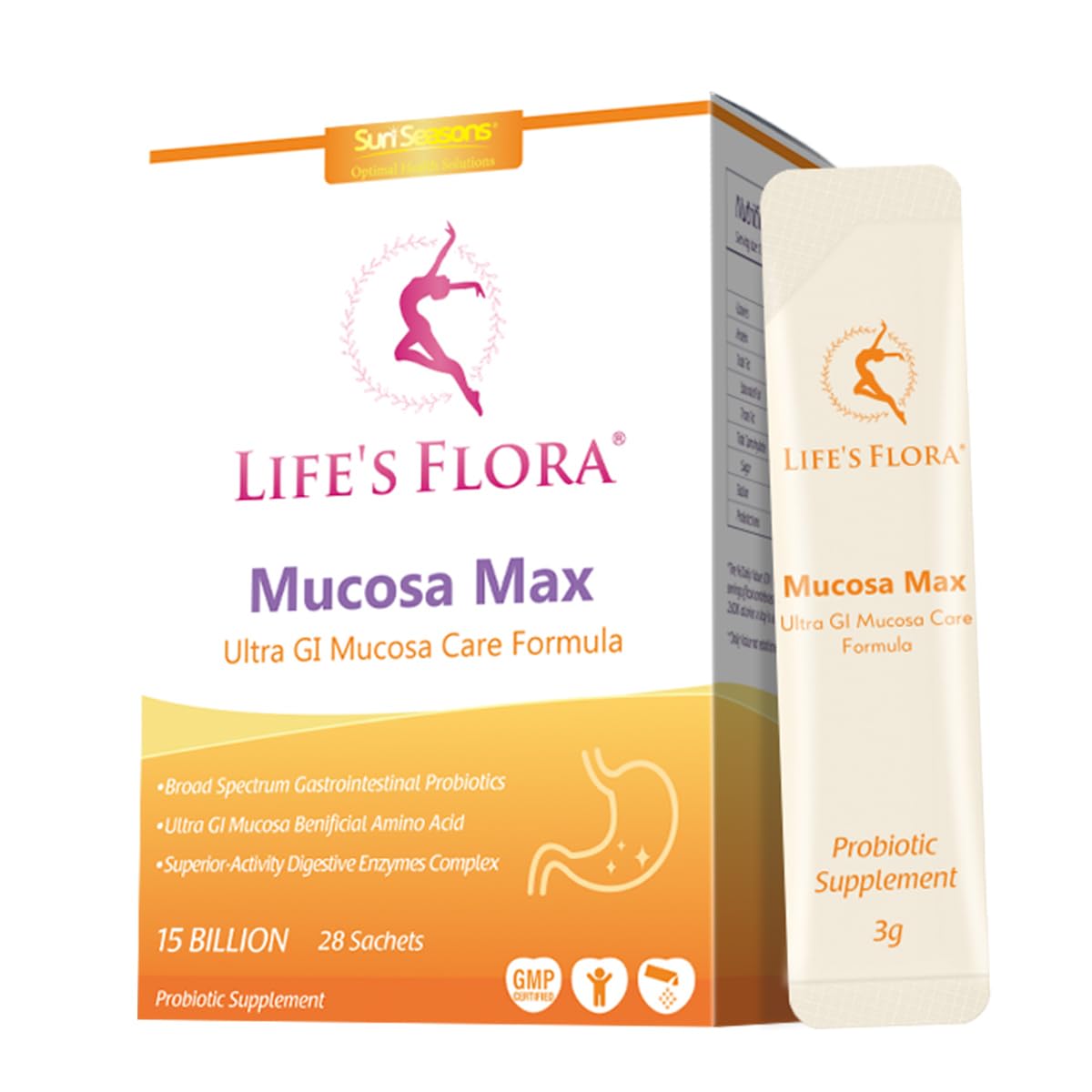 Generic Life's Flora Mucosa Max Probiotic, Probiotics for Women & Men Powder 3