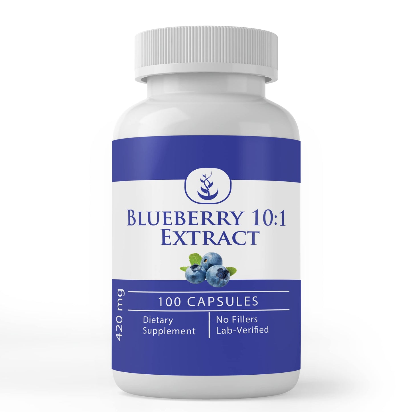 PURE ORIGINAL INGREDIENTS Blueberry 10:1 Extract Capsule, 100 Count