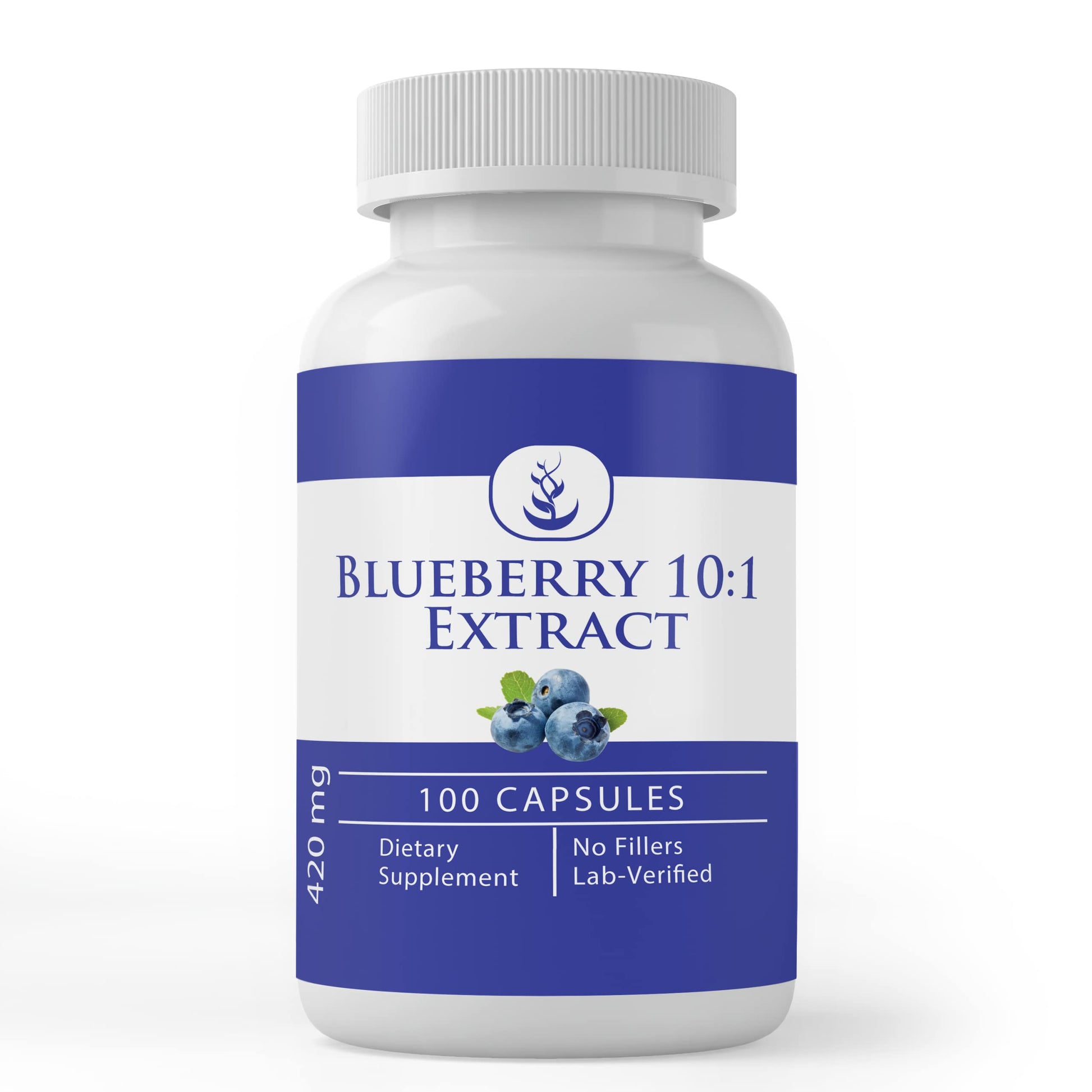 PURE ORIGINAL INGREDIENTS Blueberry 10:1 Extract Capsule, 100 Count