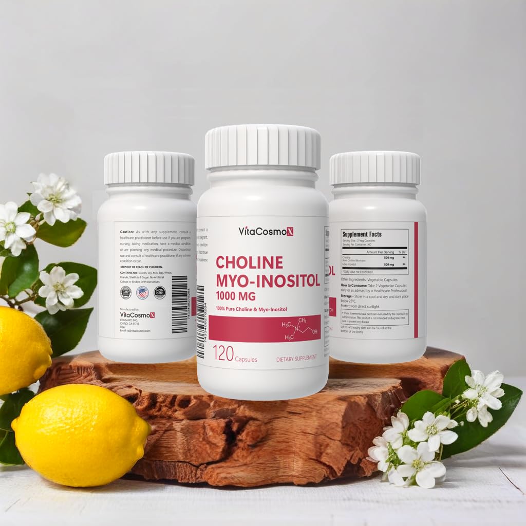 VitaCosmoX Choline and Myo-Inositol Supplement Capsule 120