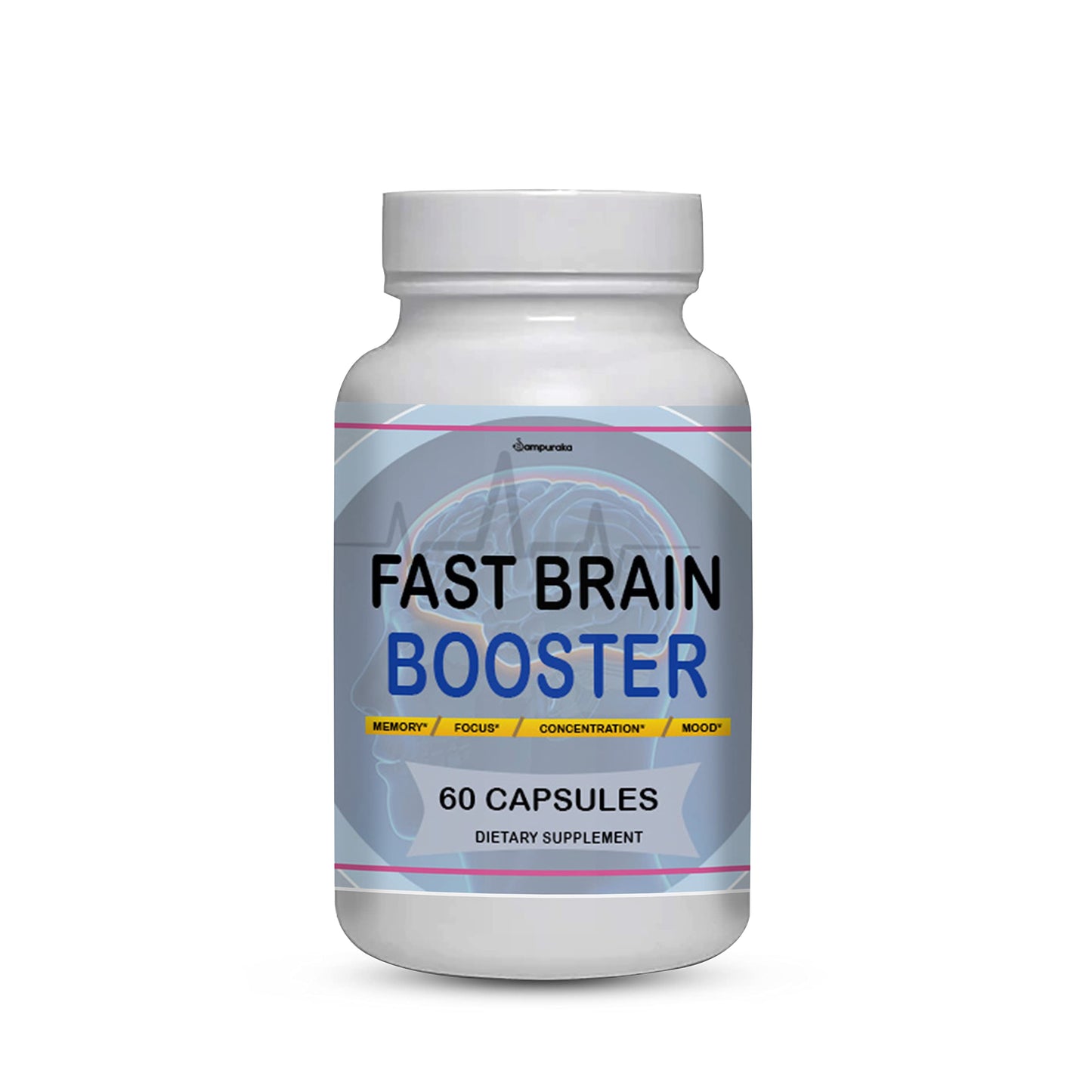 Sampuraka Fast Brain Booster New Advanced Formula Supplement Capsule 60 Count